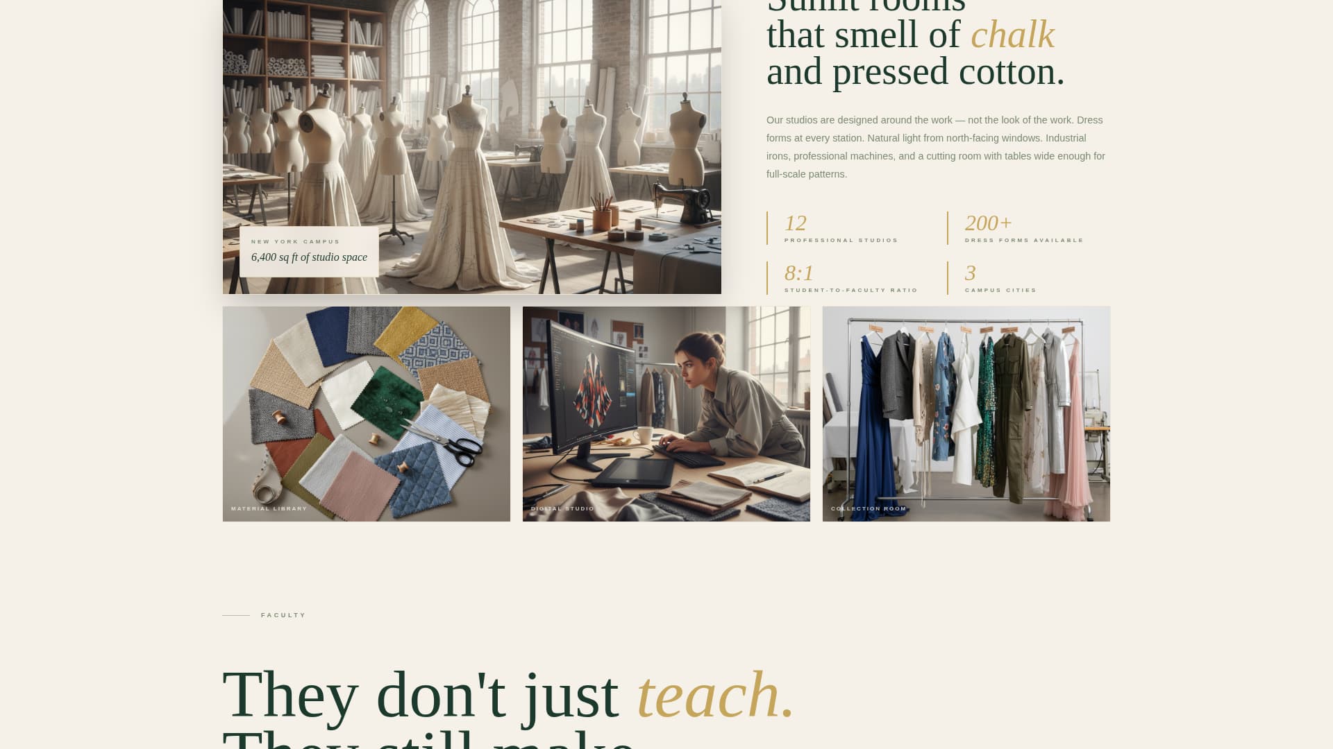 Atelier - Prestigious Fashion Design Landing Page Template