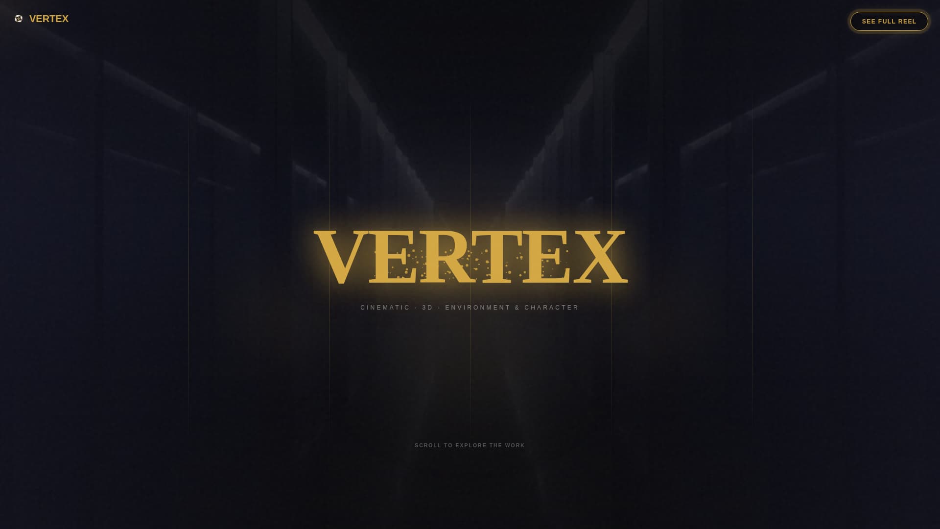 Vertex - Cinematic 3D Artist Landing Page Template