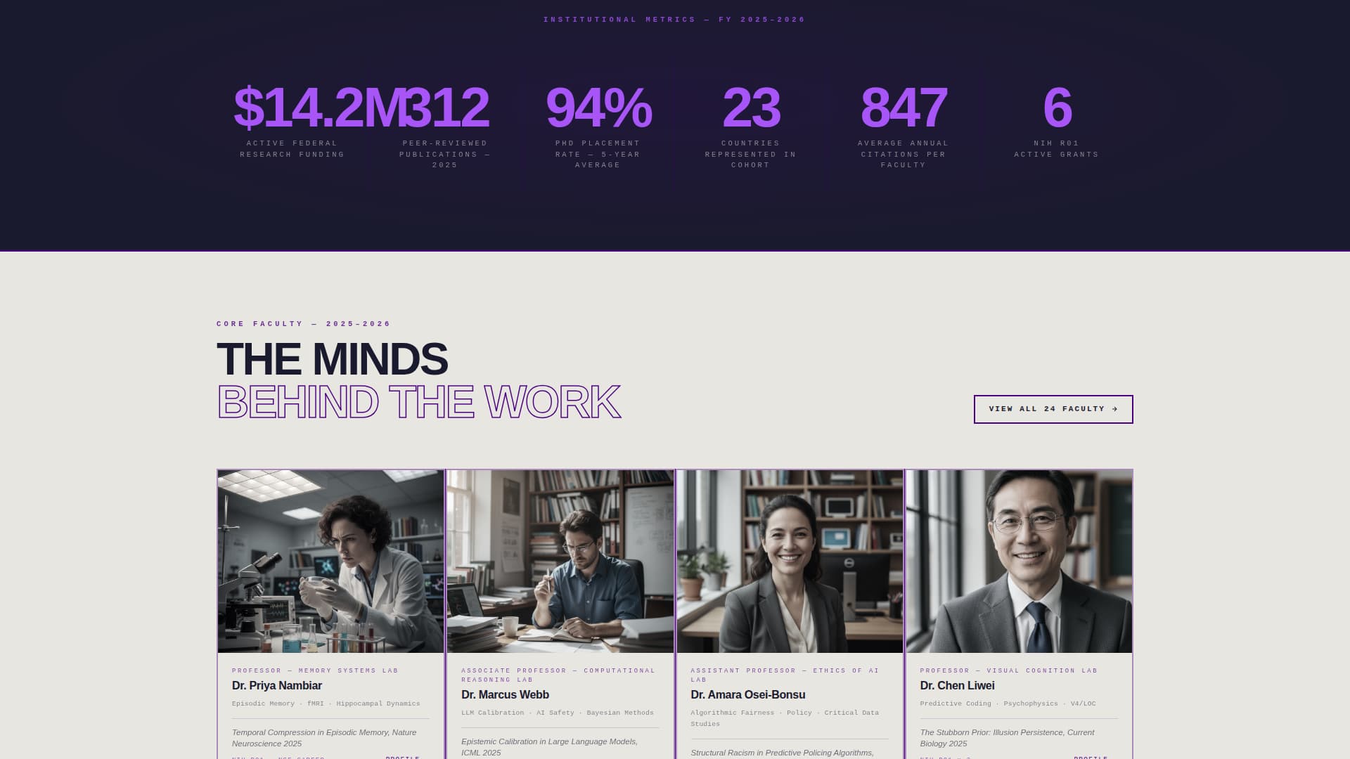 Syllabus - Bold Academic Landing Page Template