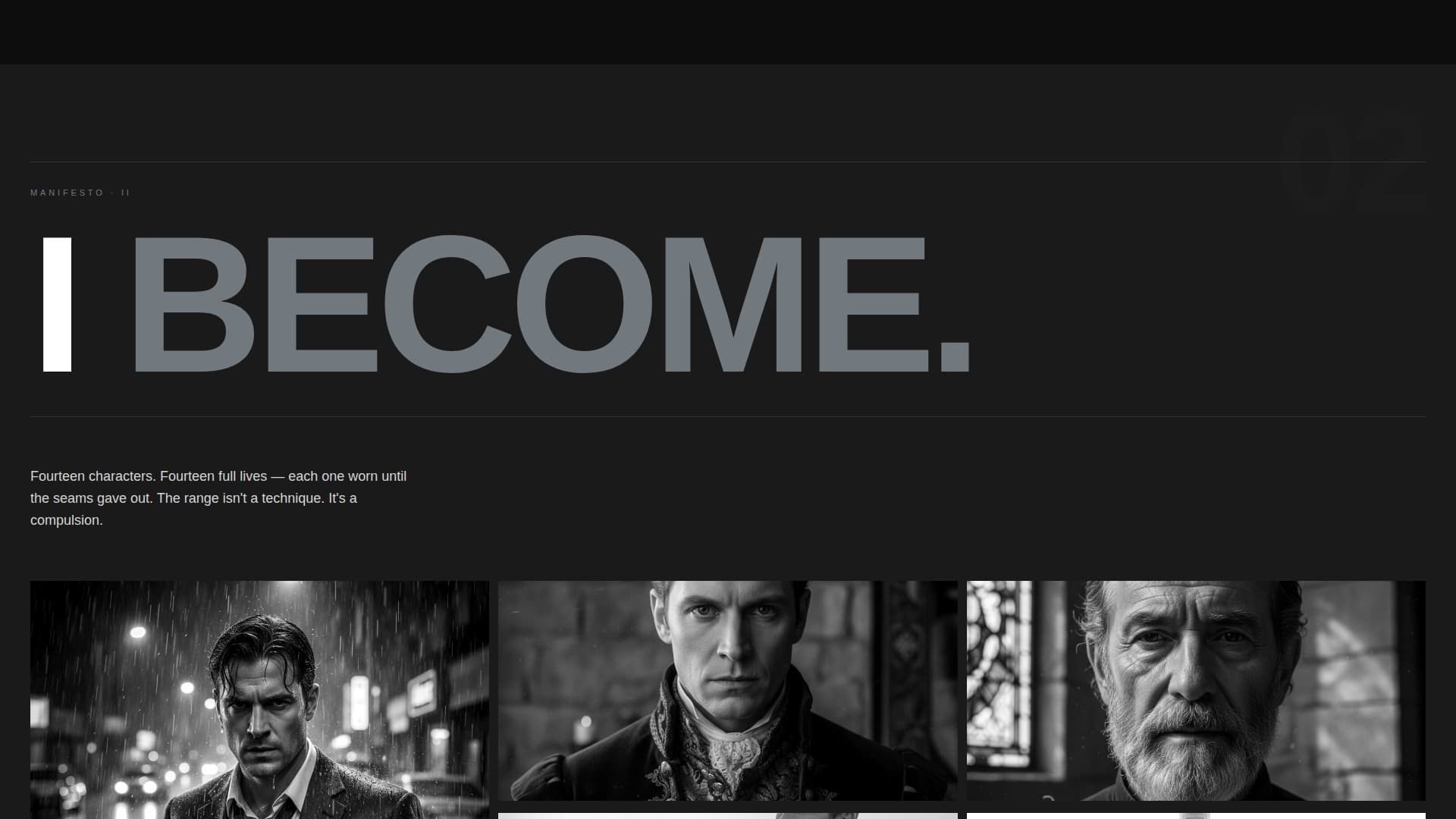 Reel - Cinematic Actor Landing Page Template