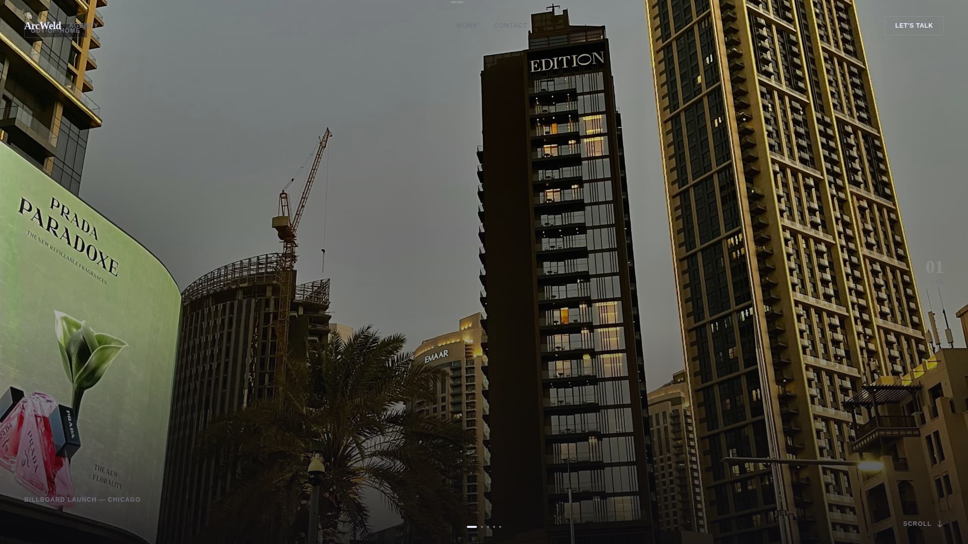 Arcweld - Immersive Advertising Landing Page Template