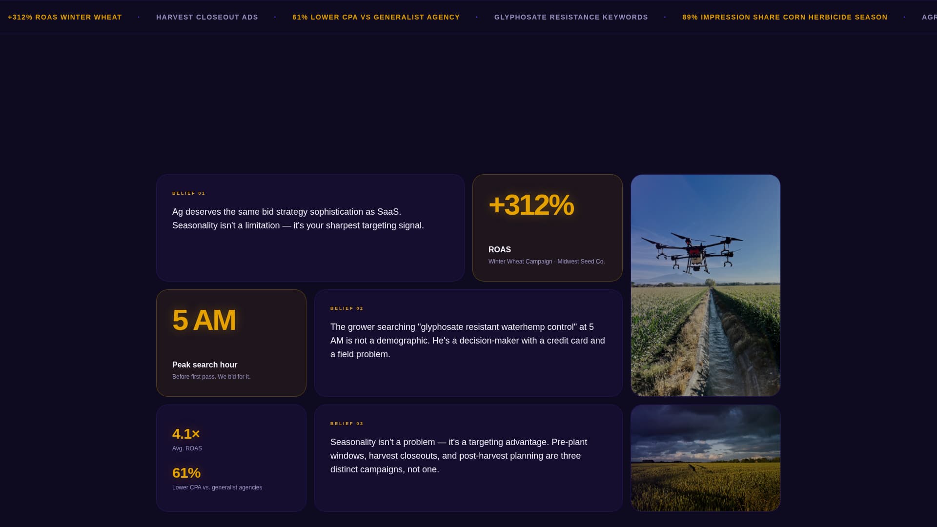 Cultivate - Precision Agriculture Landing Page Template