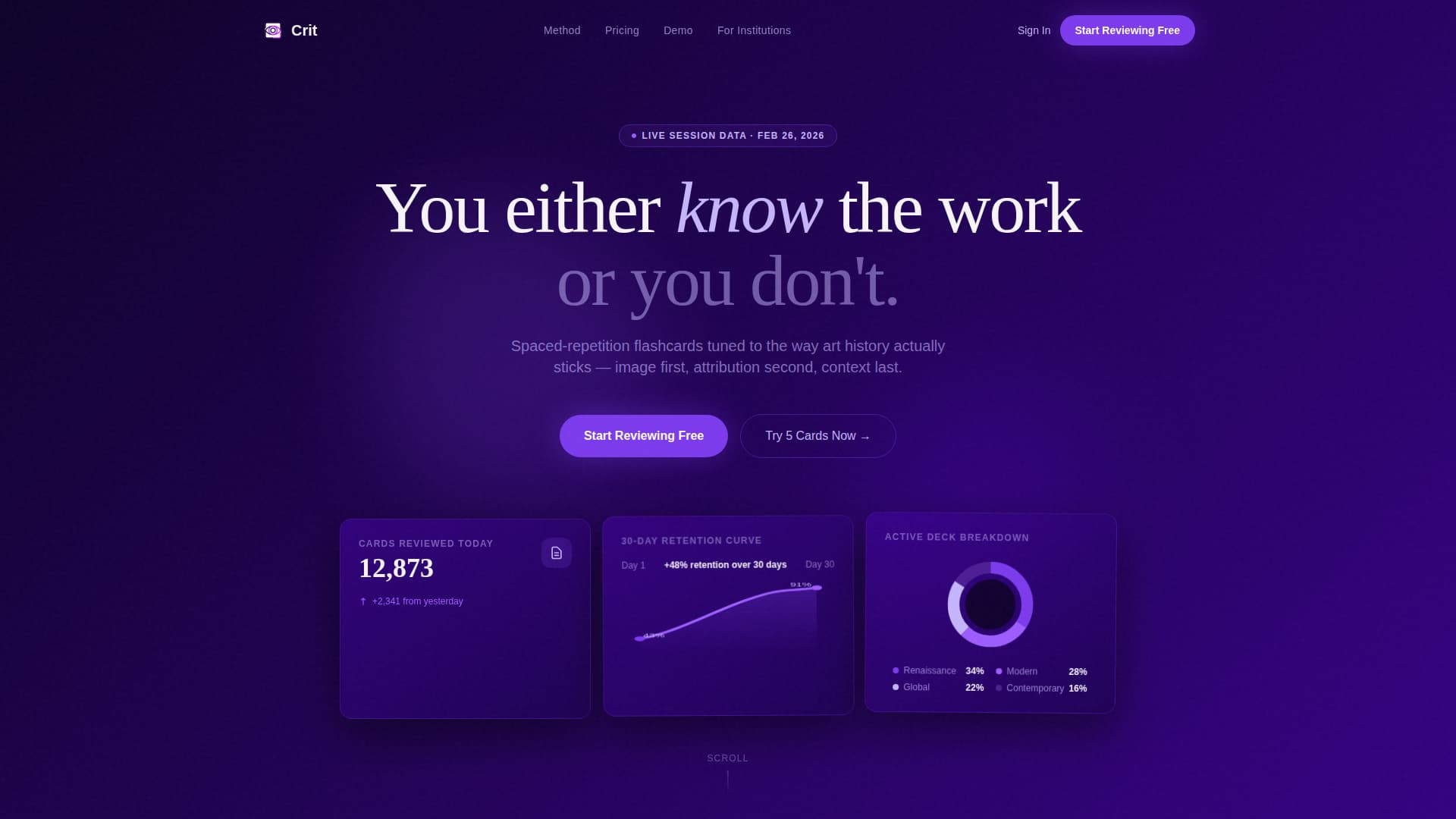 Crit - Precision Finearts Landing Page Template