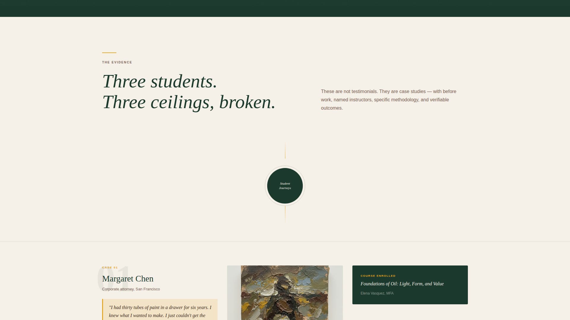 Atelier - Prestigious Finearts Landing Page Template