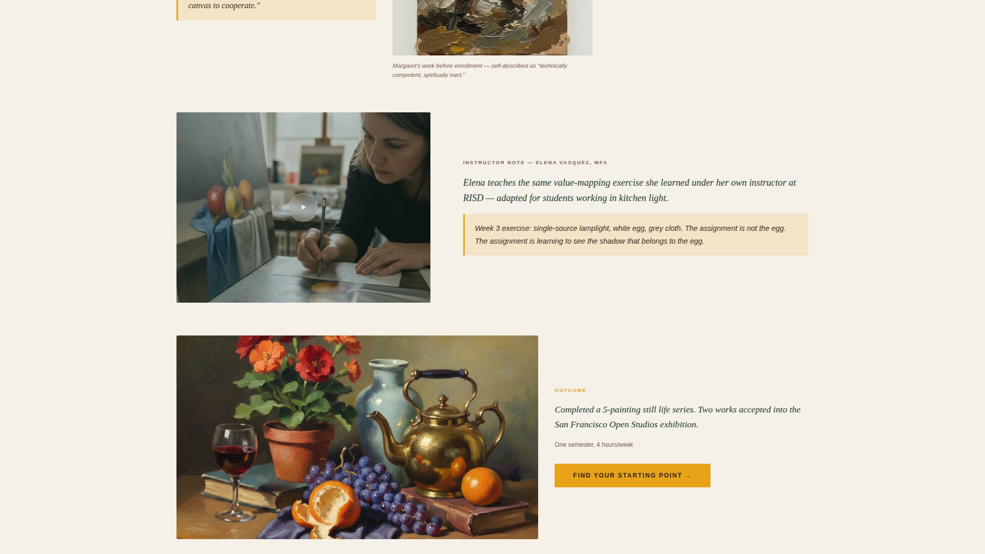 Atelier - Prestigious Finearts Landing Page Template