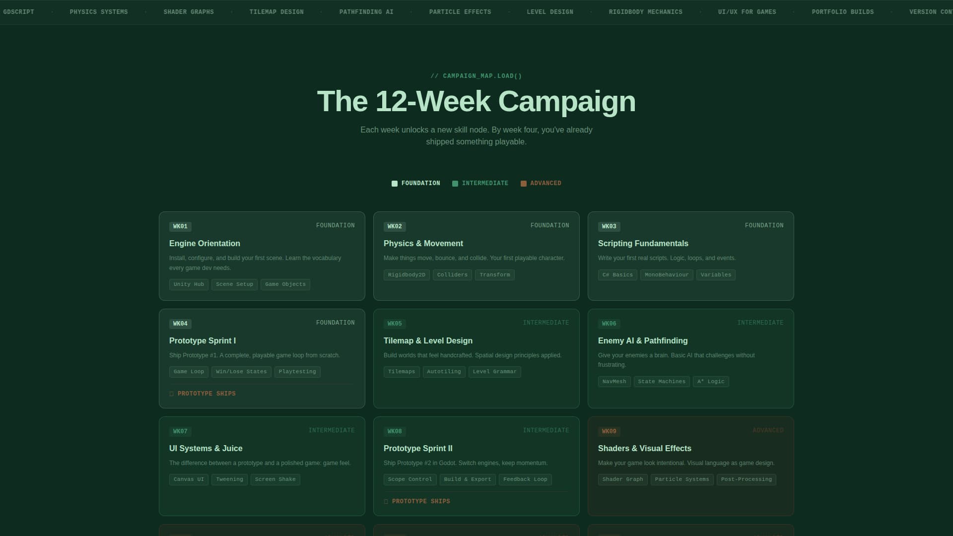 Spawn - Immersive Game Development Landing Page Template