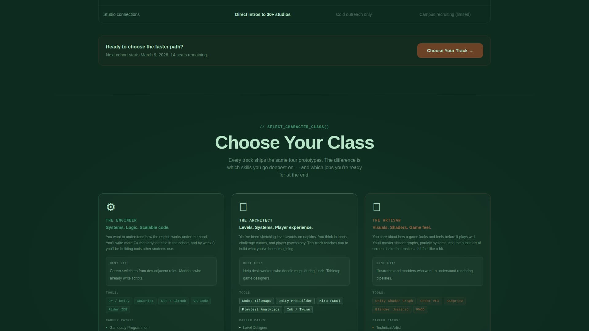 Spawn - Immersive Game Development Landing Page Template