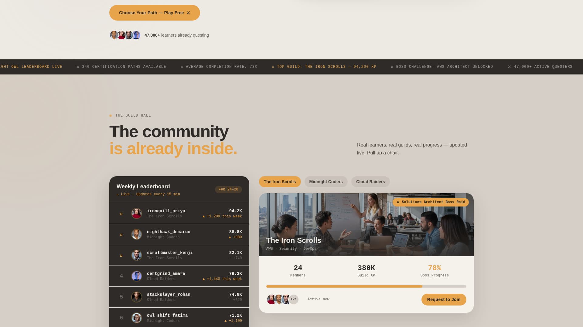 Quest - Immersive Gamified Learning Landing Page Template