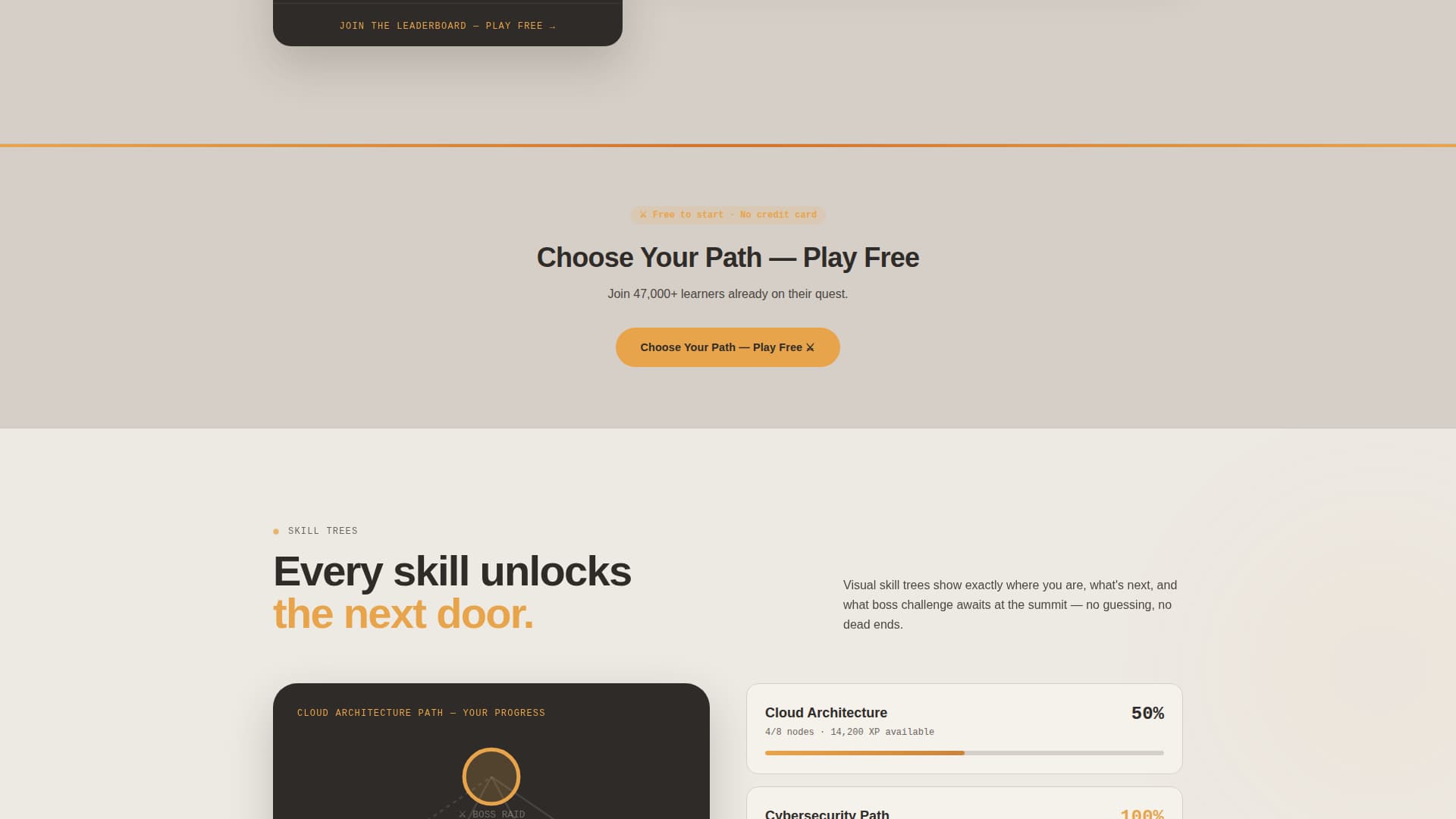 Quest - Immersive Gamified Learning Landing Page Template