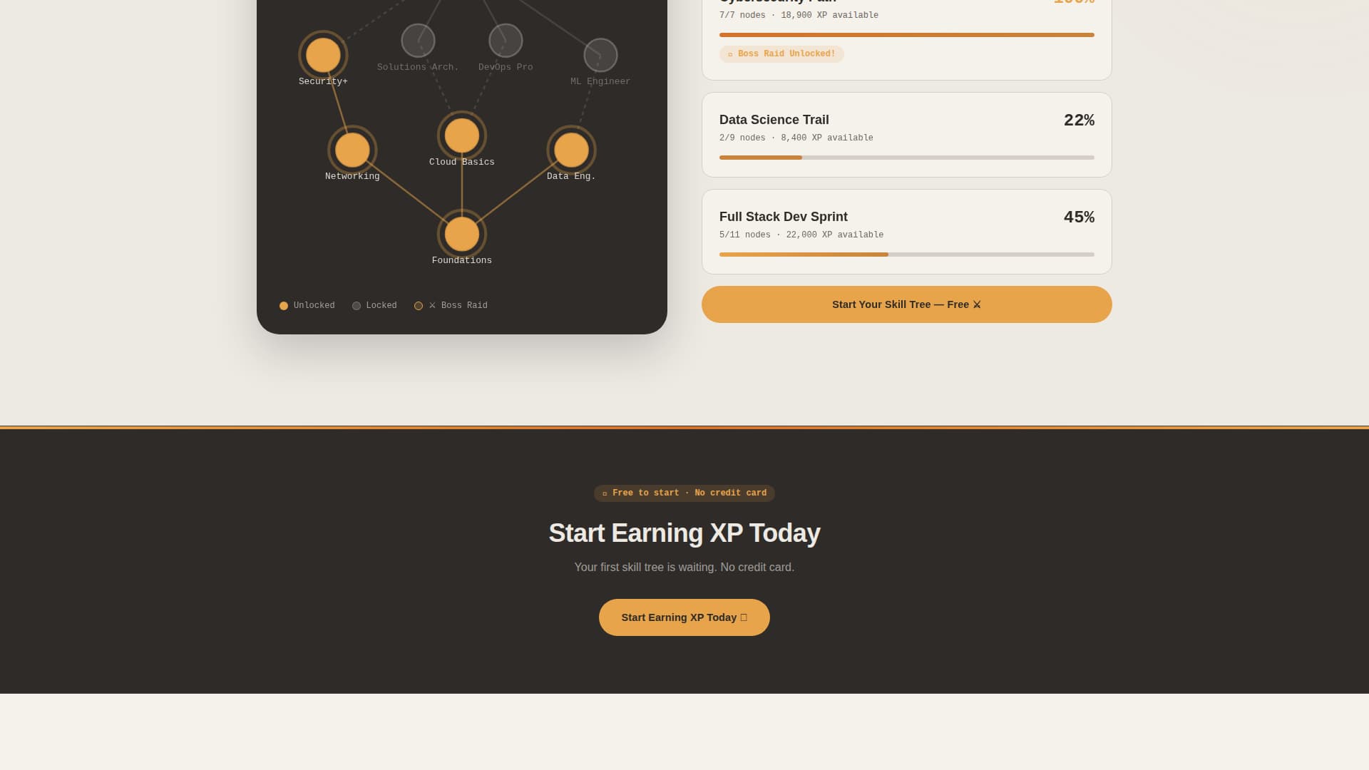 Quest - Immersive Gamified Learning Landing Page Template
