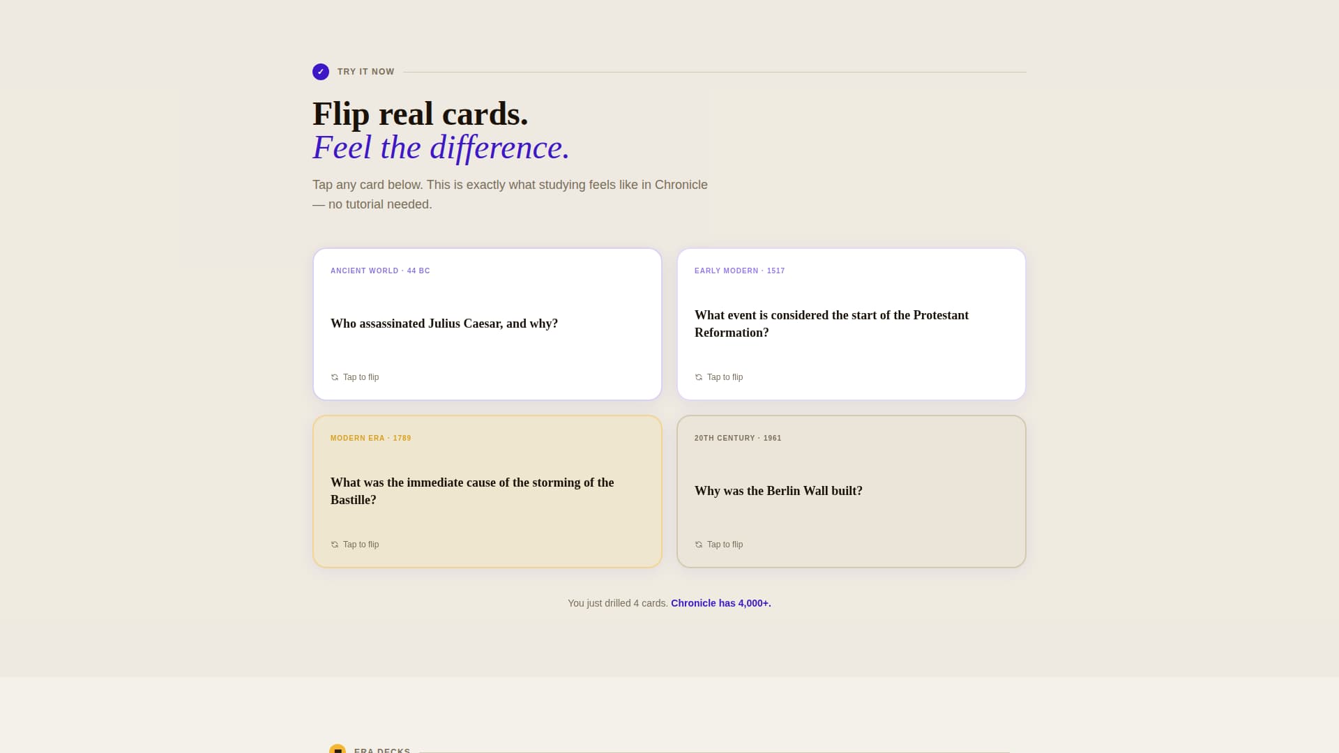 Chronicle - Powerful History Landing Page Template