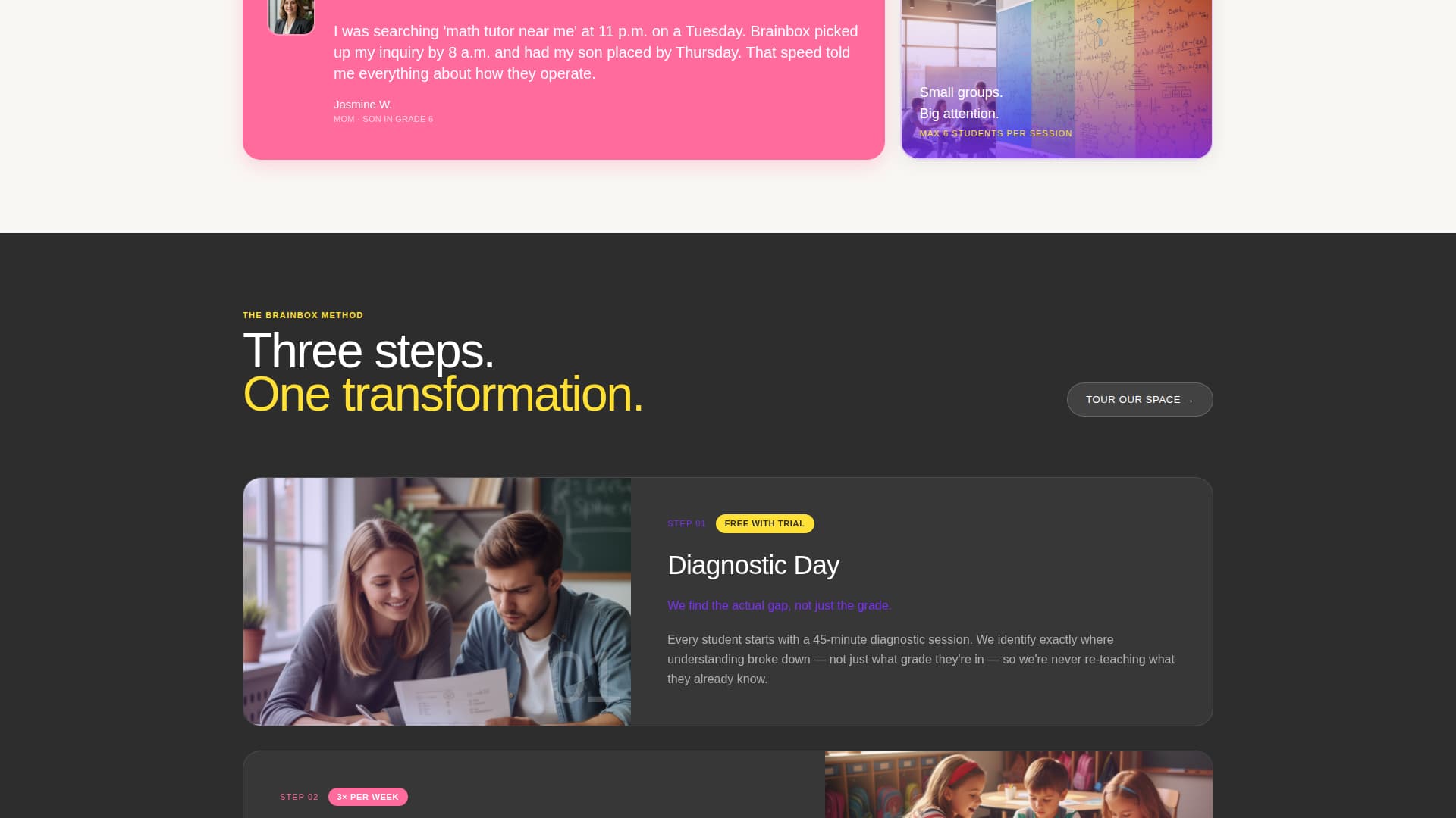 Brainbox - Playful Tutoring Landing Page Template