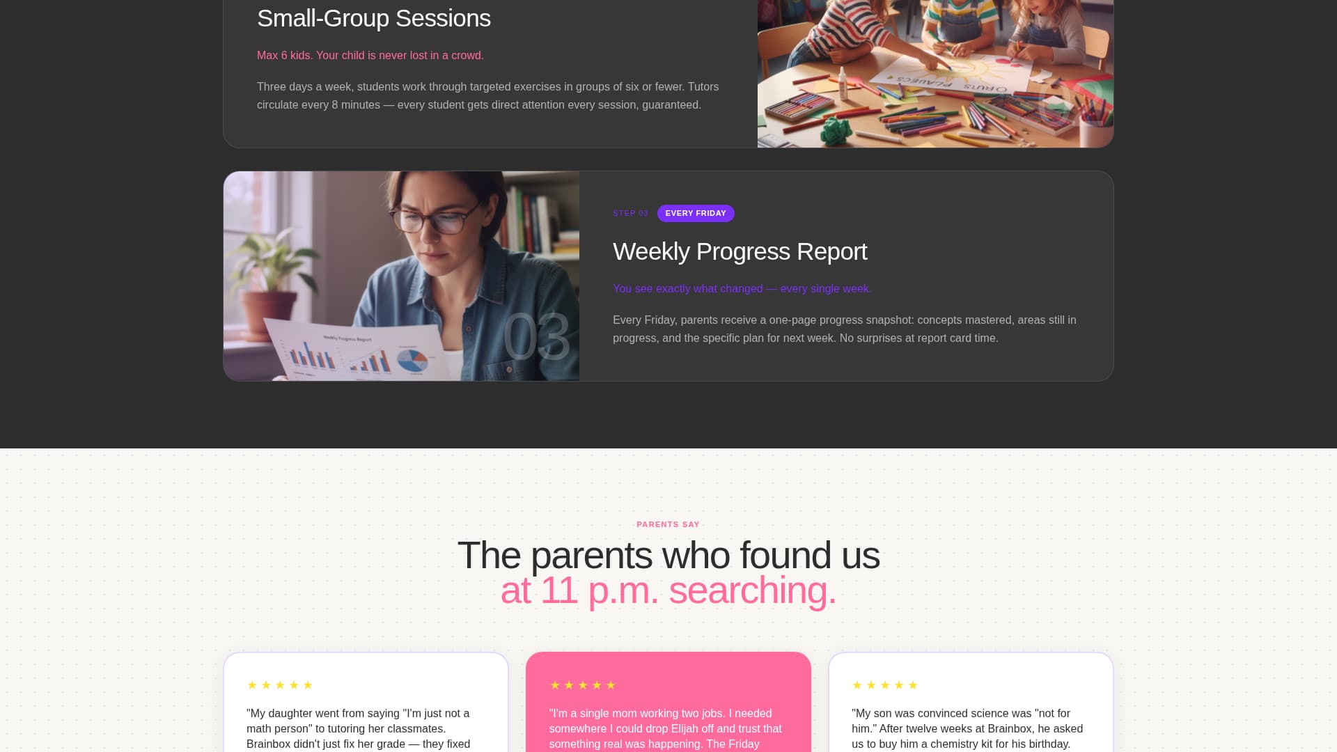 Brainbox - Playful Tutoring Landing Page Template