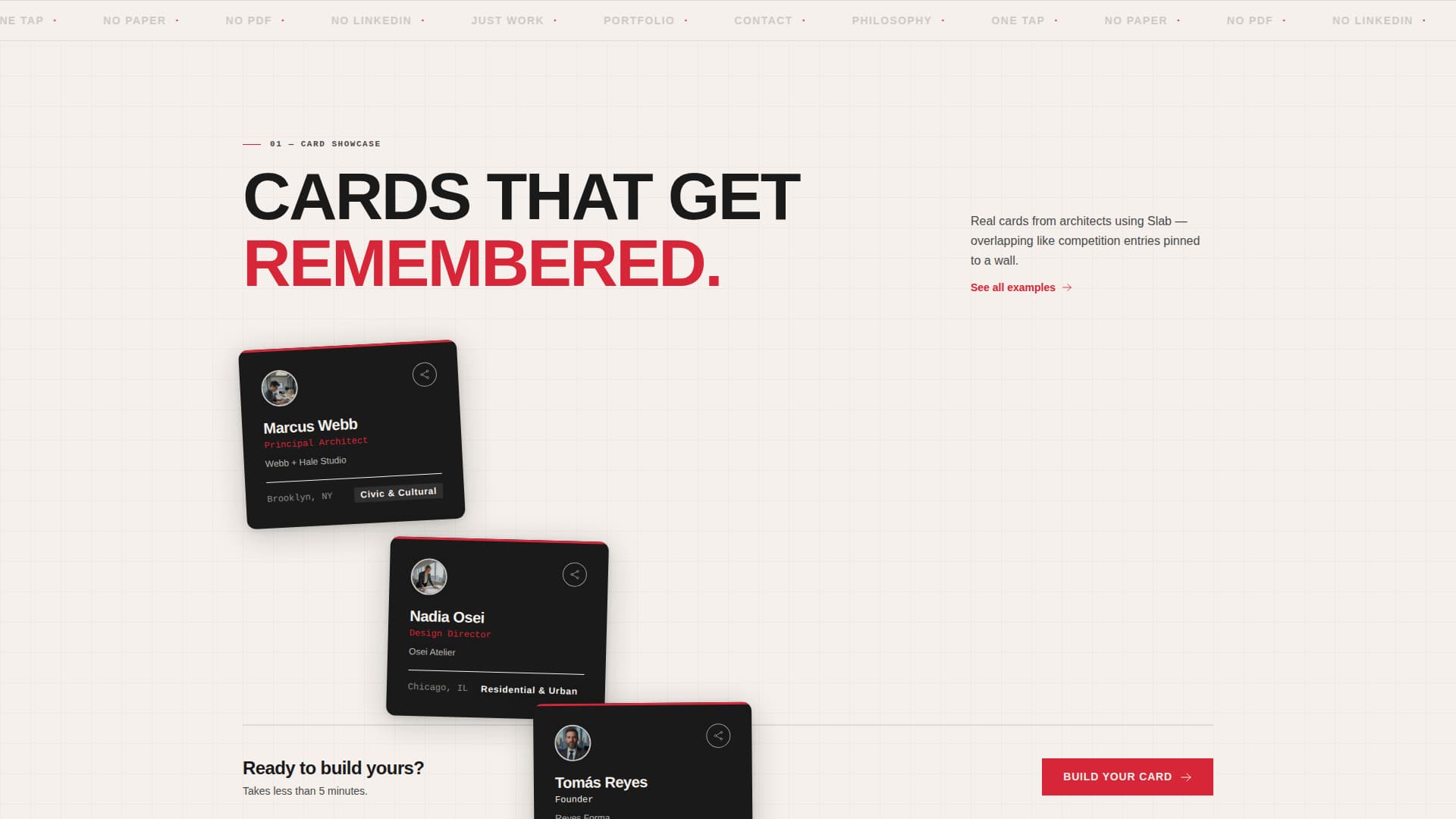 Slab - Bold Architect Landing Page Template