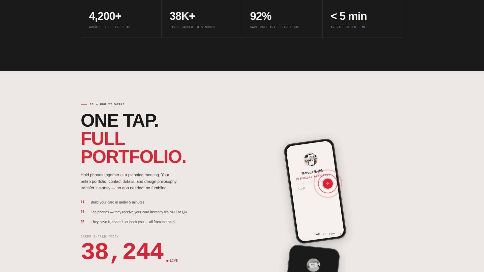 Slab - Bold Architect Landing Page Template