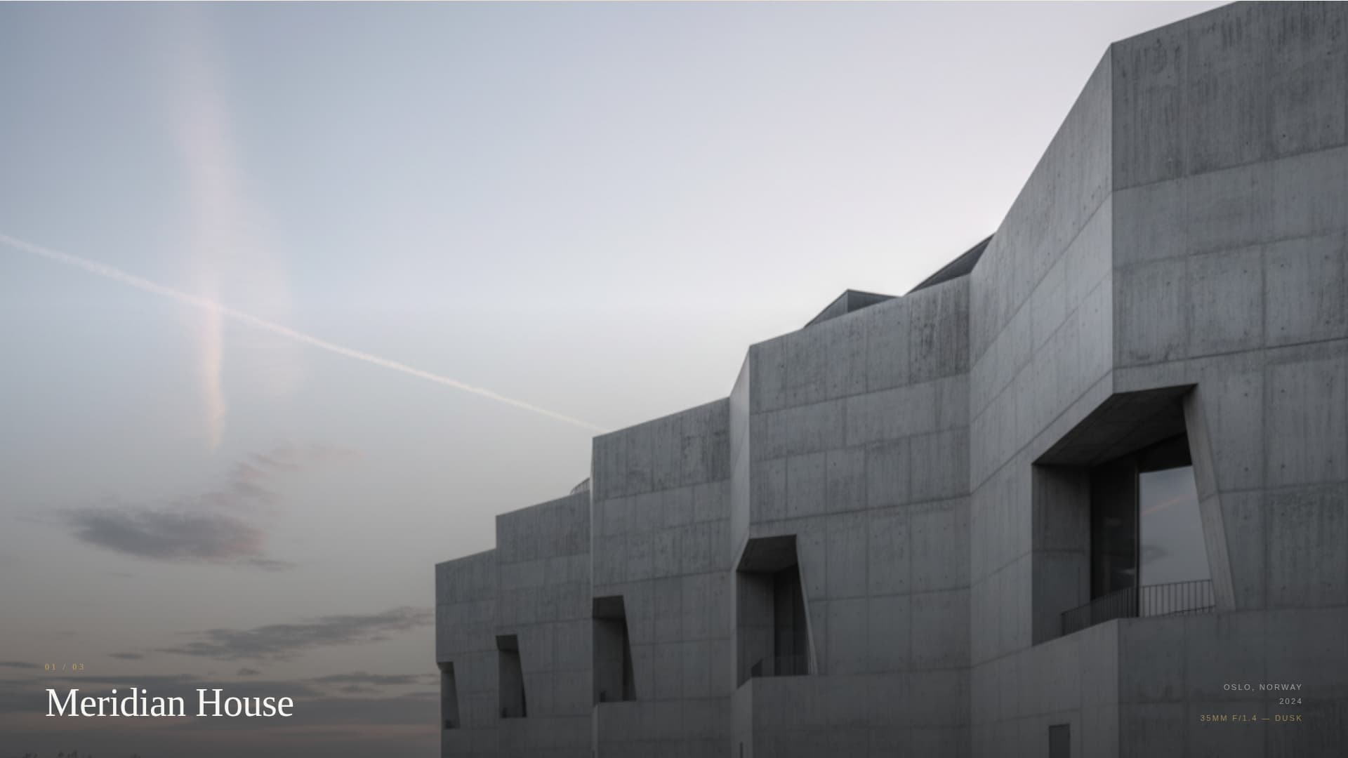 Folio - Immersive Architect Landing Page Template