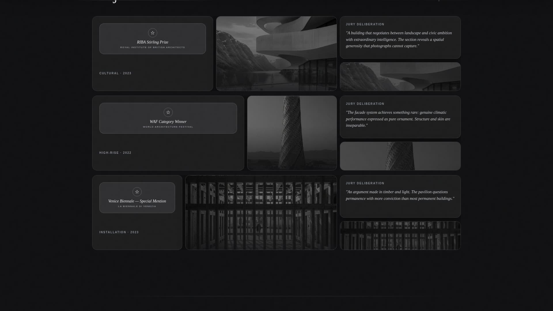 Atelier - Awardwinning Architect Landing Page Template
