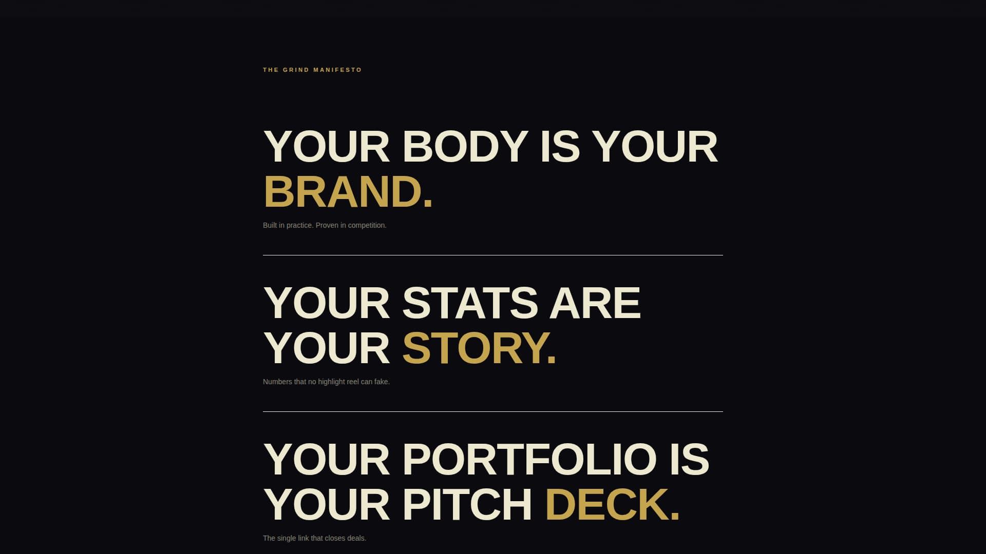 Grind - Powerful Athlete Landing Page Template