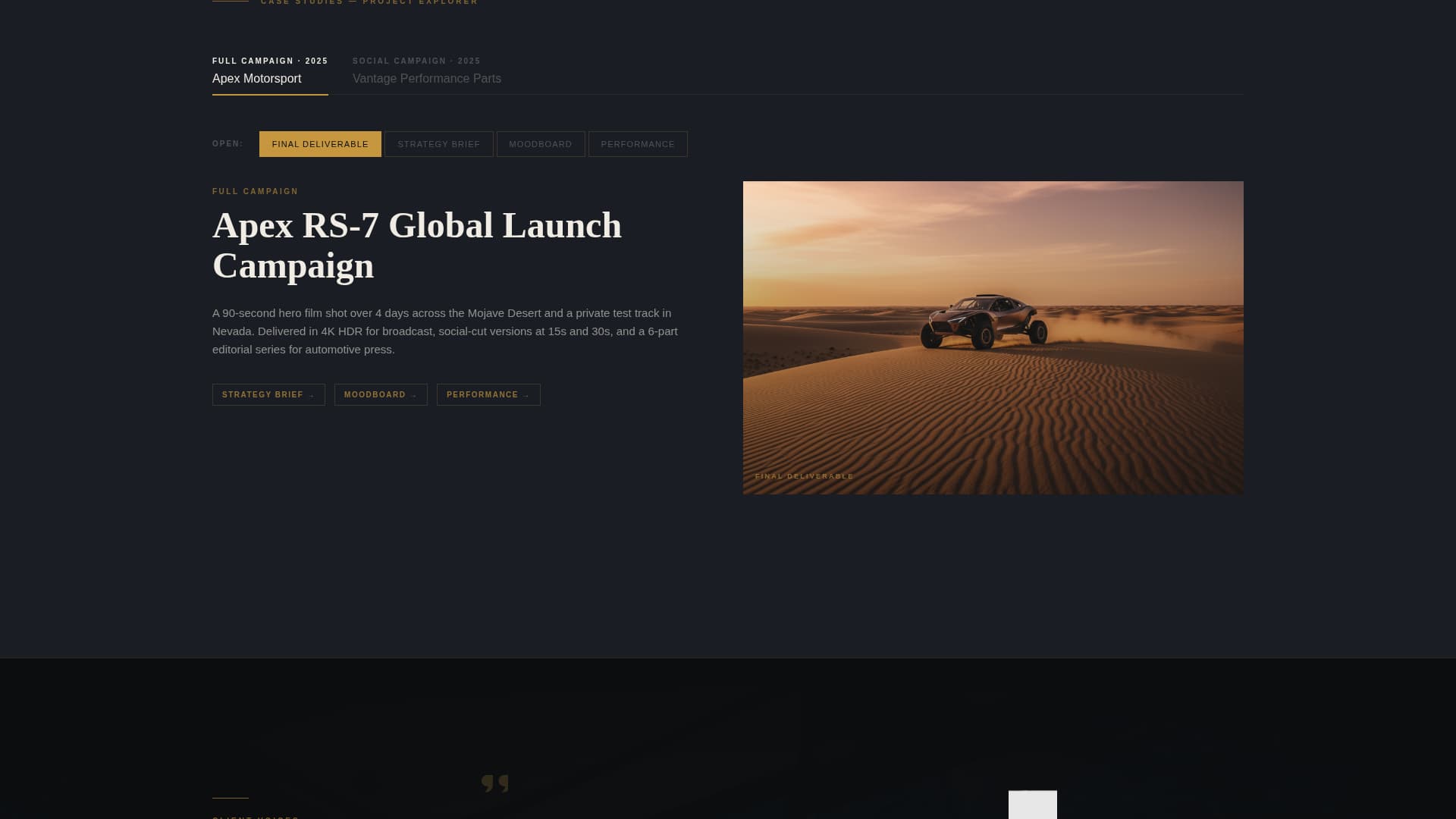 Throttle - Cinematic Automotive Landing Page Template