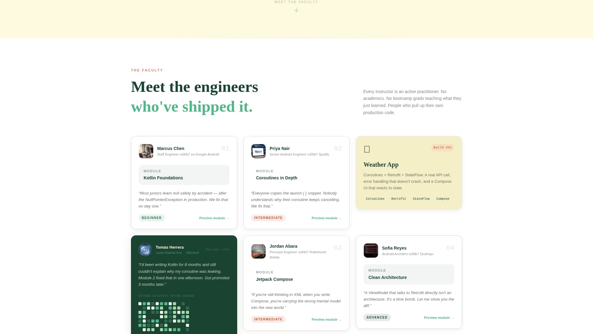 Kotlin - Immersive Android Landing Page Template