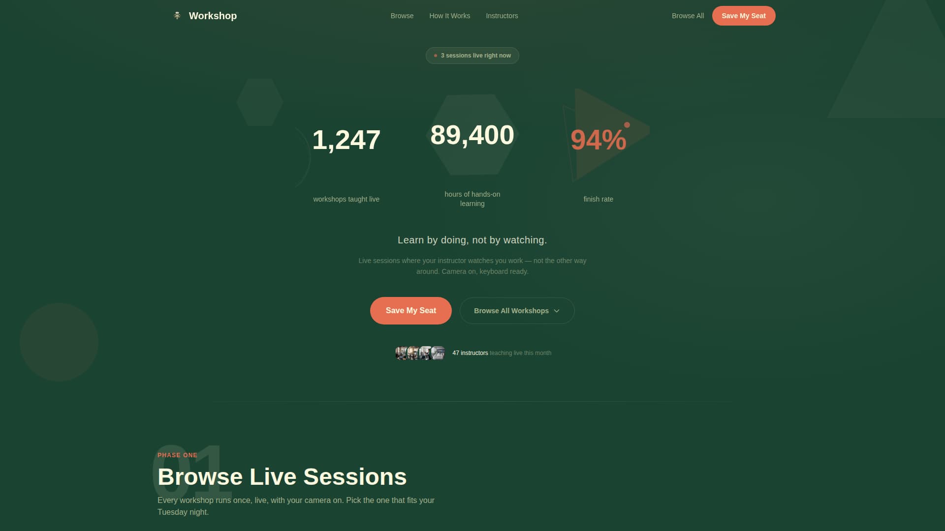 Workshop - Handson Learning Landing Page Template