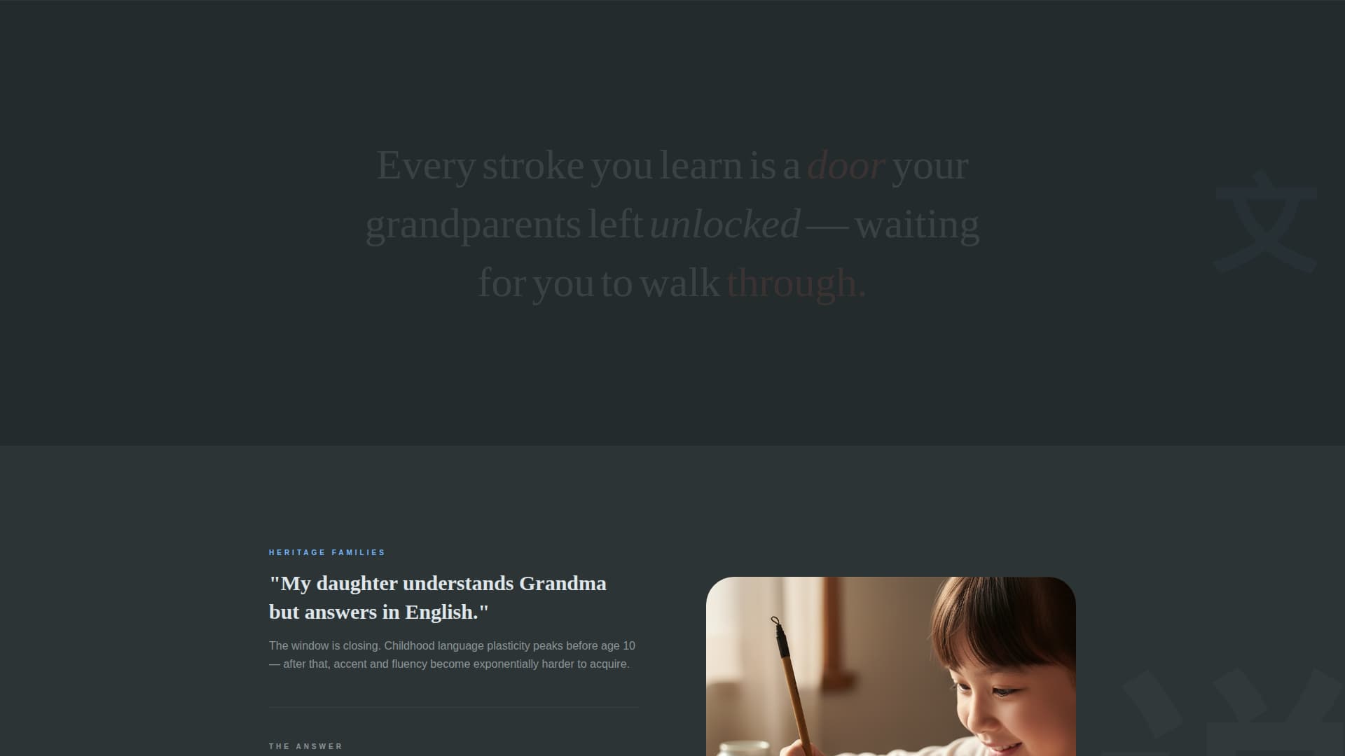 Hu - Playful Mandarin Landing Page Template