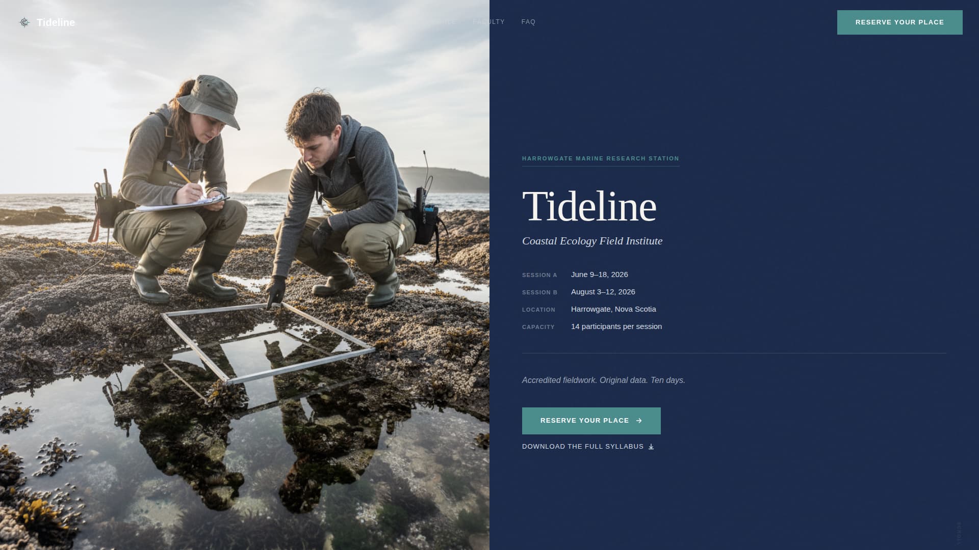 Outdoor & Adventure Education FAQ Website Template