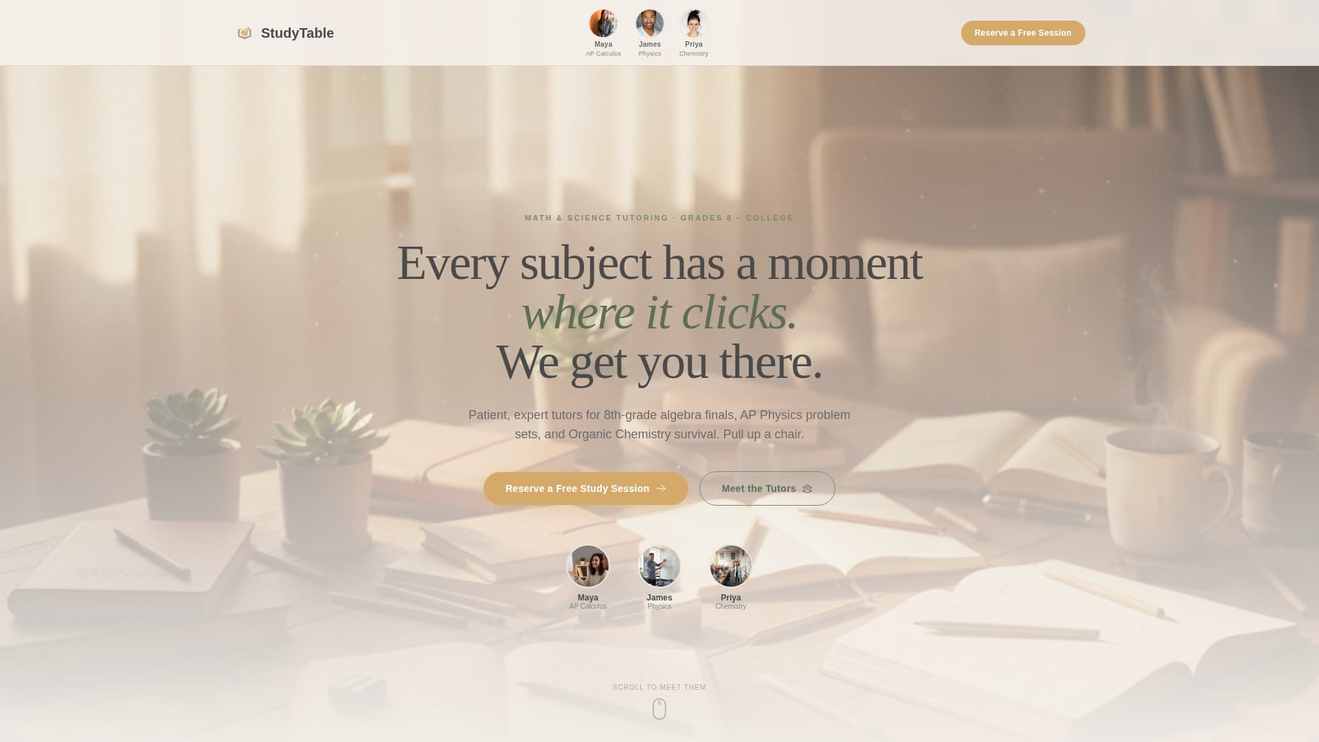 Tutoring & Coaching Center Booking Website Template