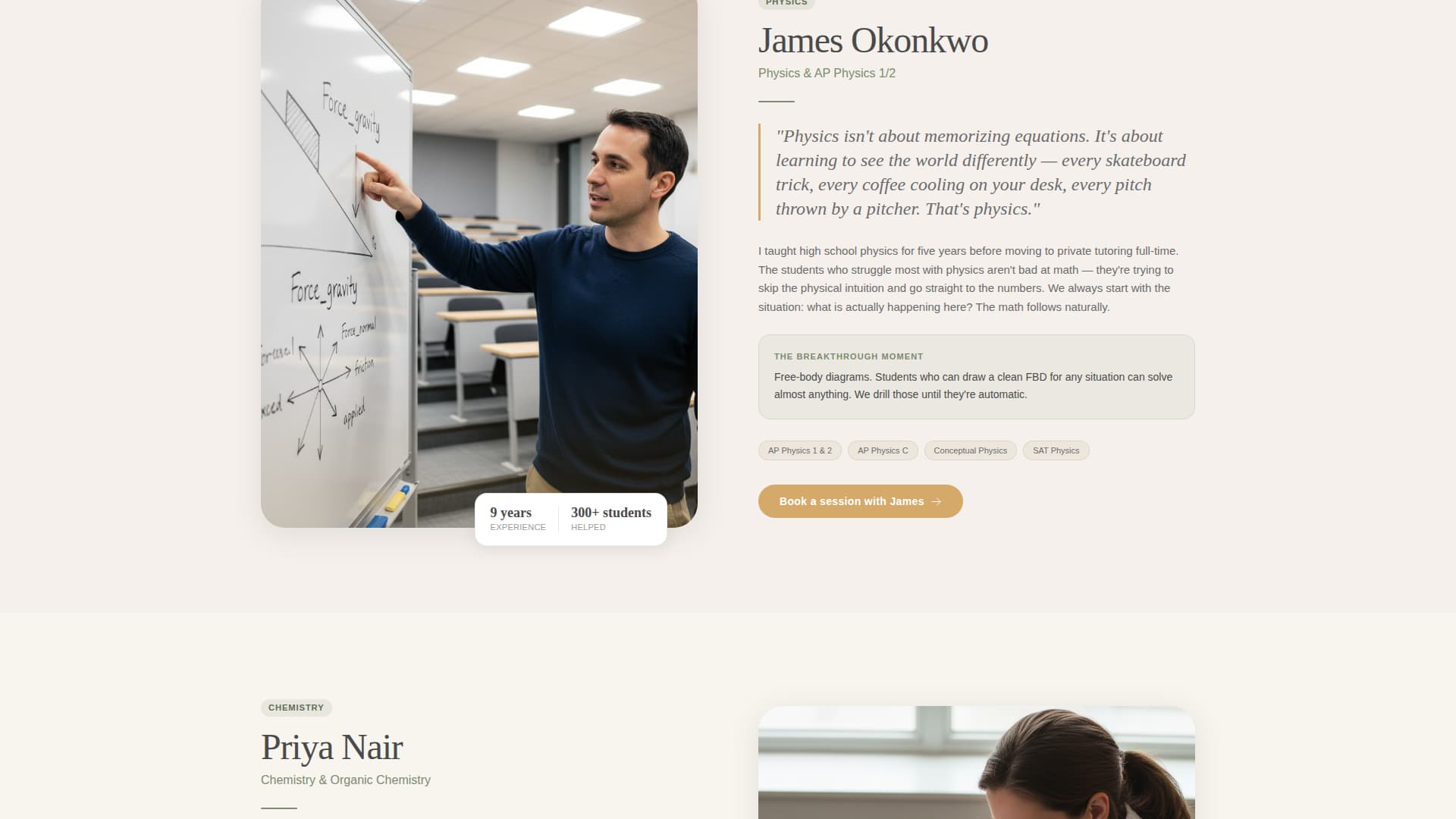 Tutoring & Coaching Center Booking Website Template