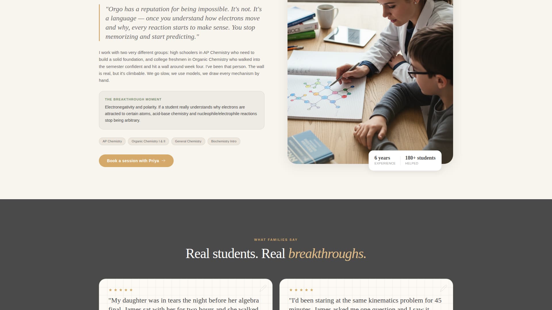 Tutoring & Coaching Center Booking Website Template