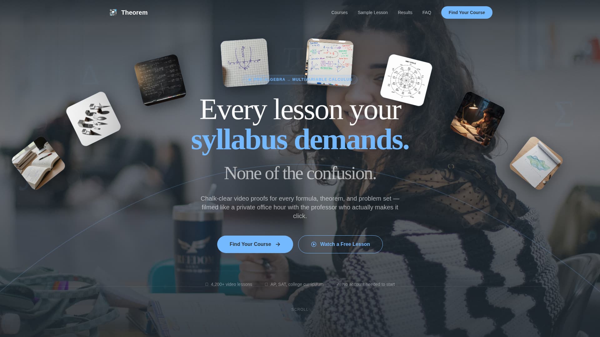 Theorem - Authoritative Mathematics Landing Page Template