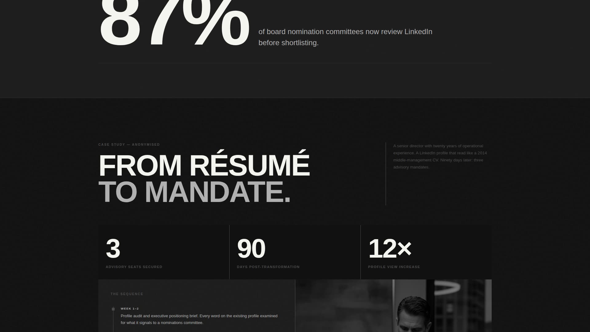 Appoint - Commanding Boardmember Landing Page Template