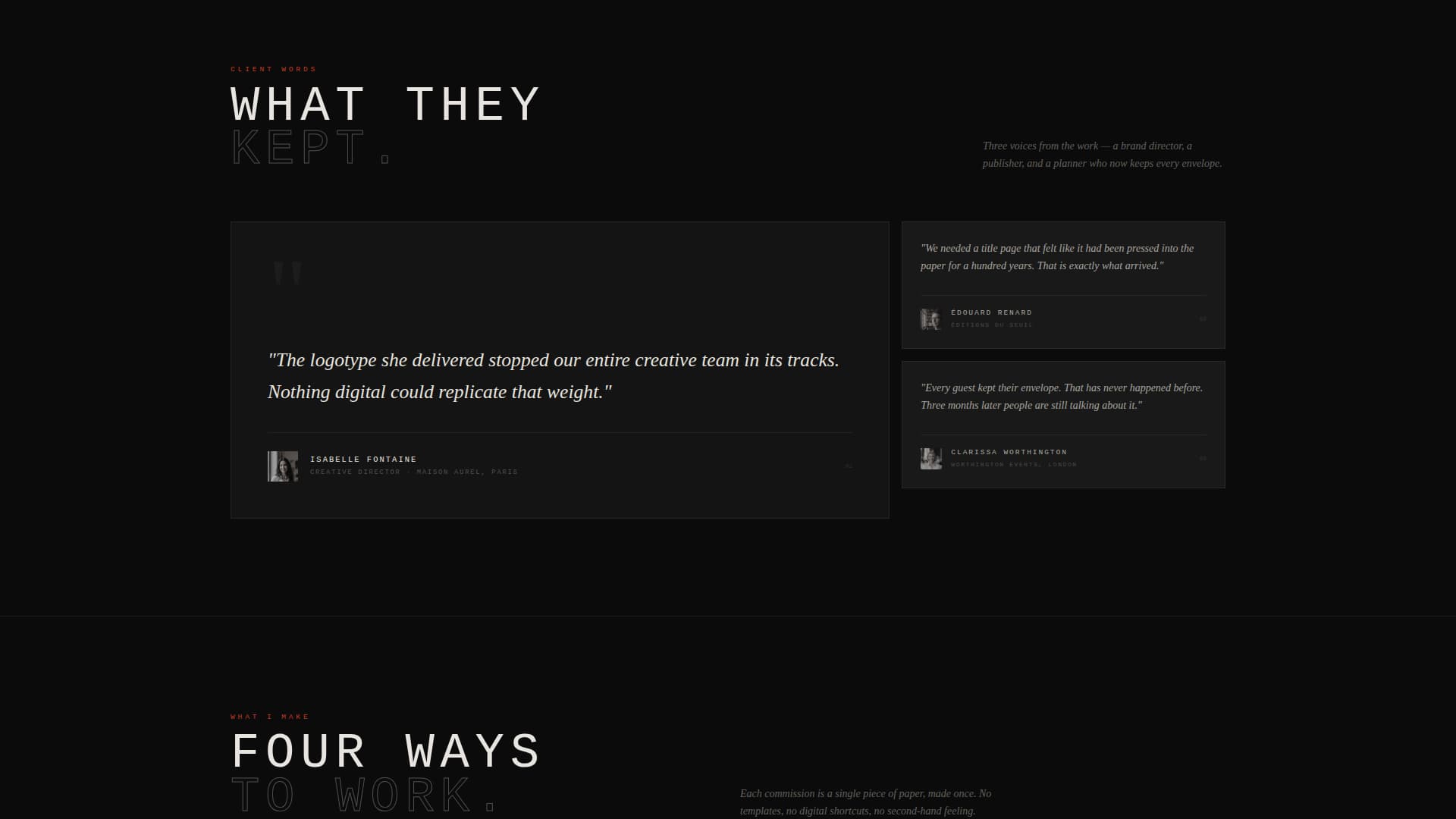 Stroke - Bold Calligrapher Landing Page Template