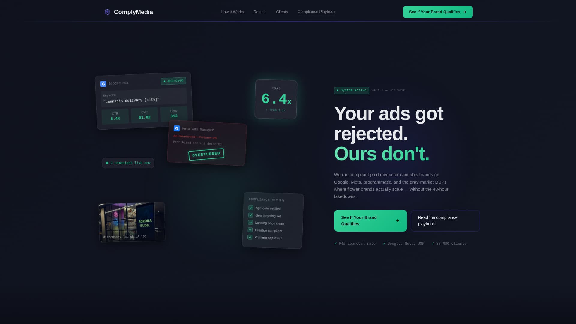 Comply - Highconverting Cannabis Landing Page Template