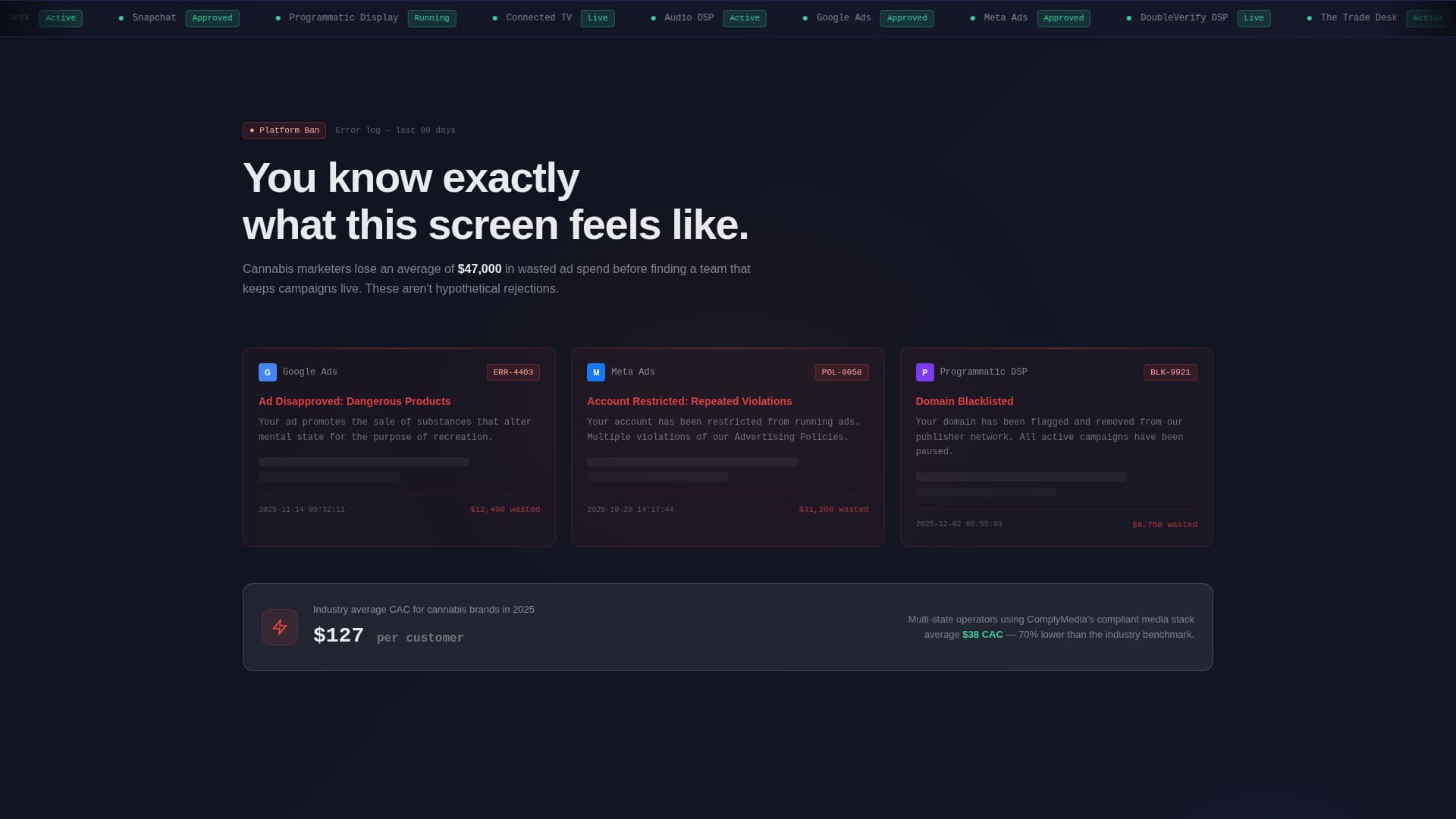 Comply - Highconverting Cannabis Landing Page Template