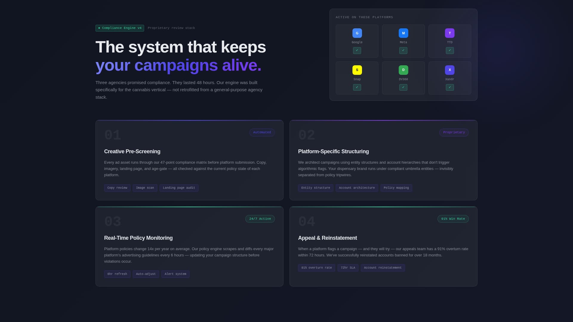 Comply - Highconverting Cannabis Landing Page Template
