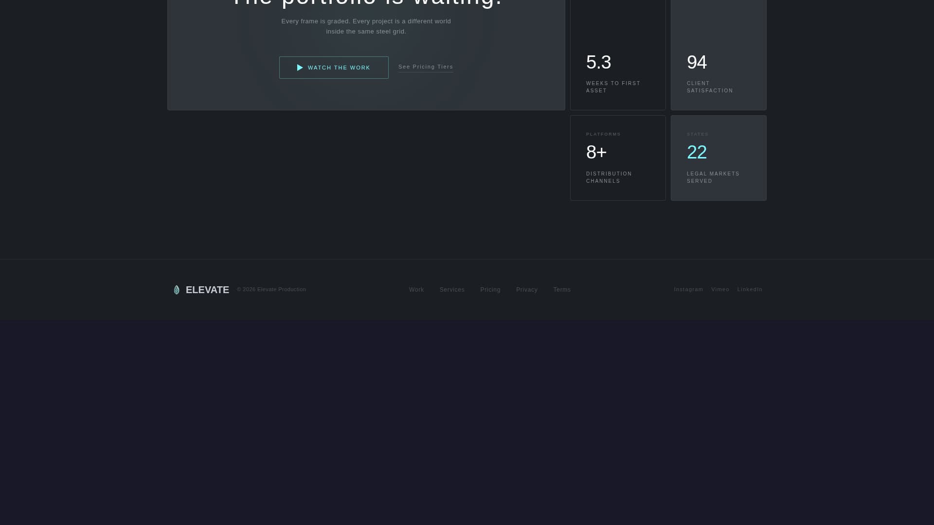 Elevate - Highimpact Cannabis Landing Page Template