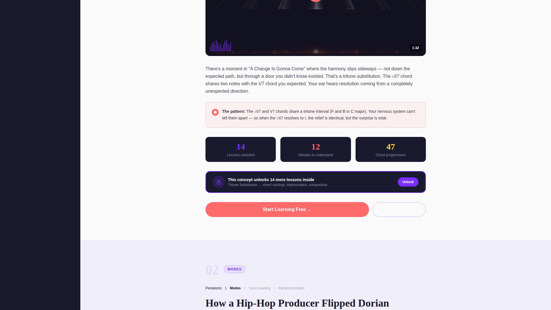 Music Theory Education Portfolio Website Template