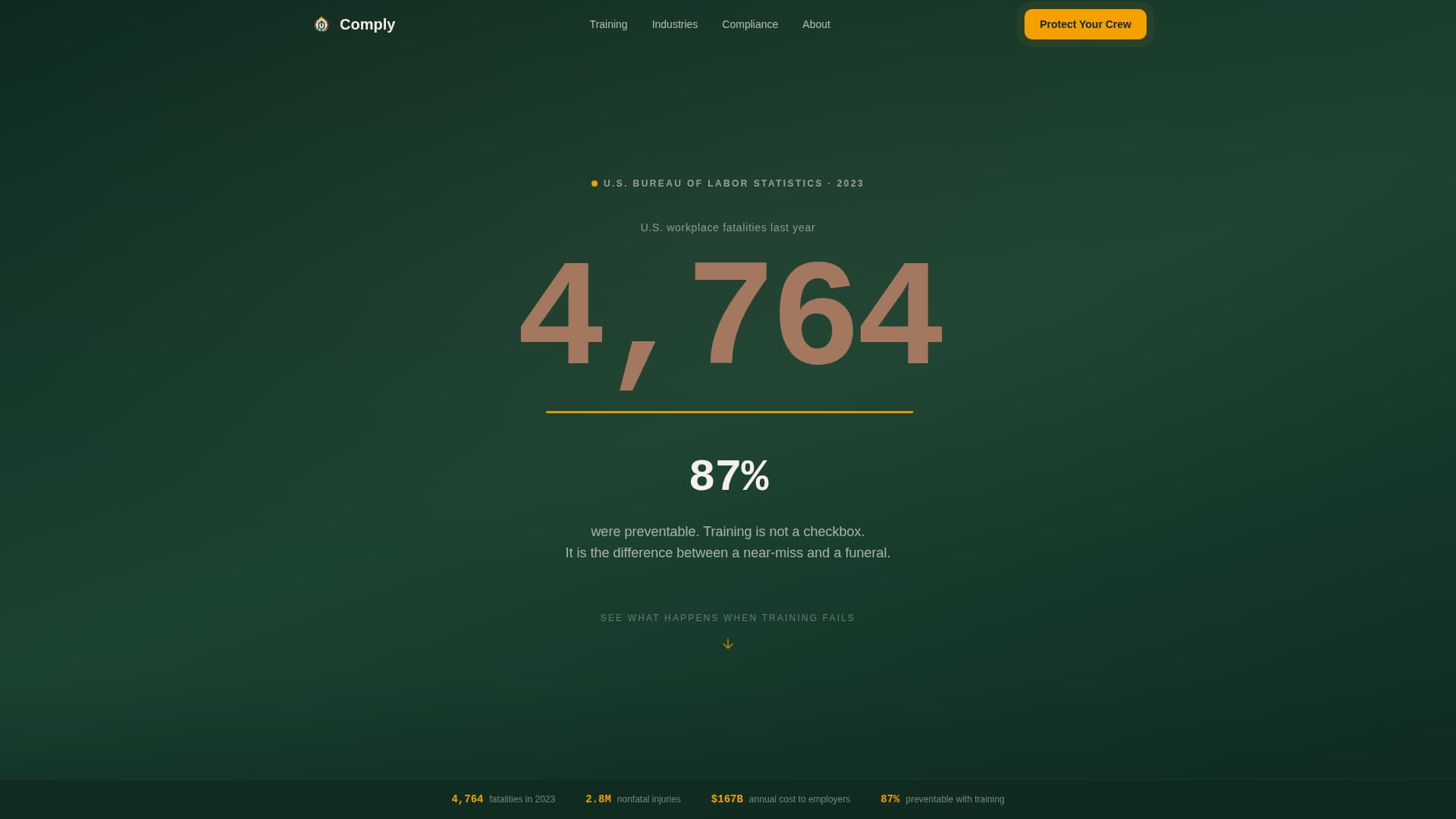 Comply - Powerful OSHA Certification Landing Page Template