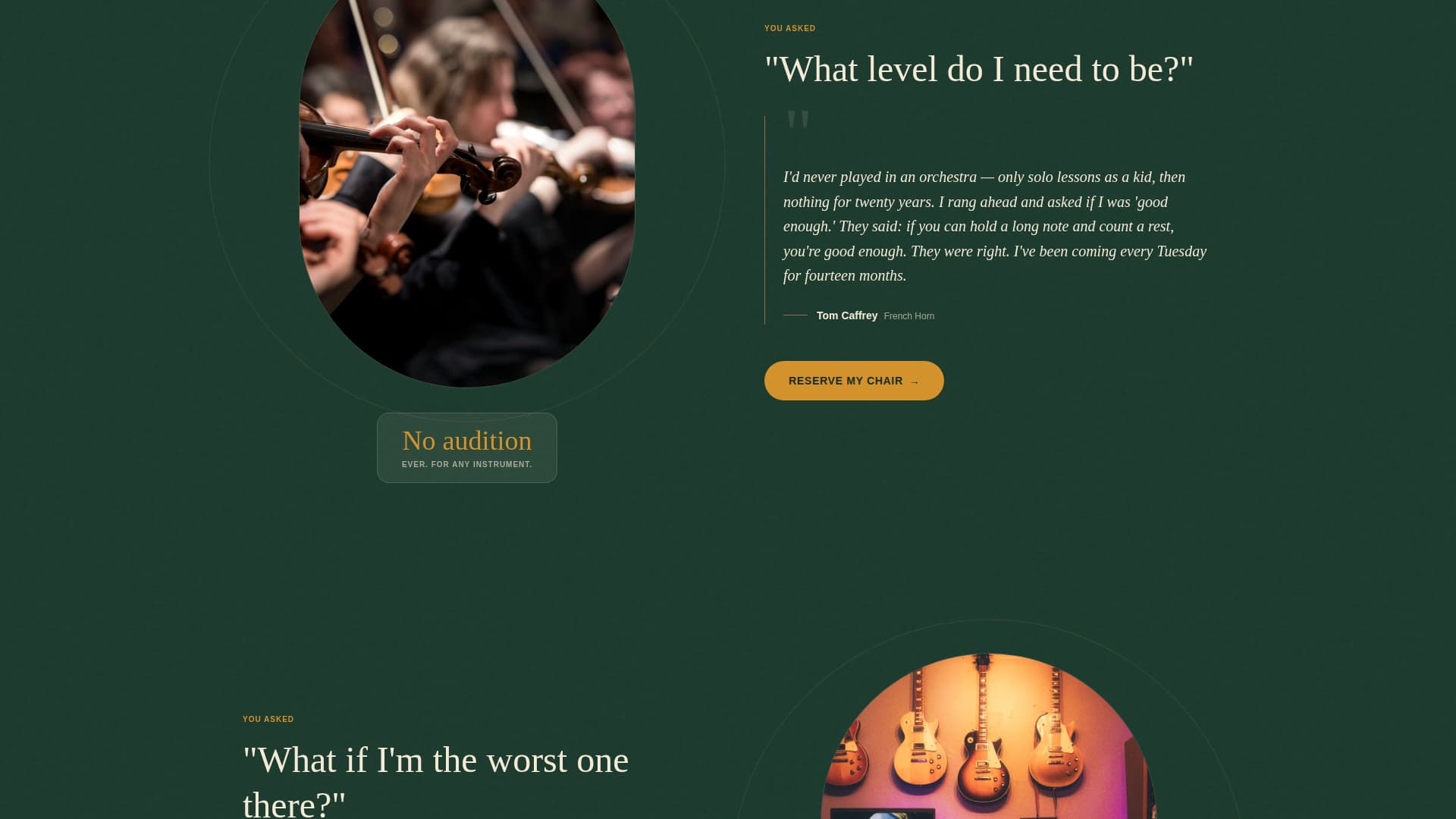 Music & Performing Arts School FAQ Website Template