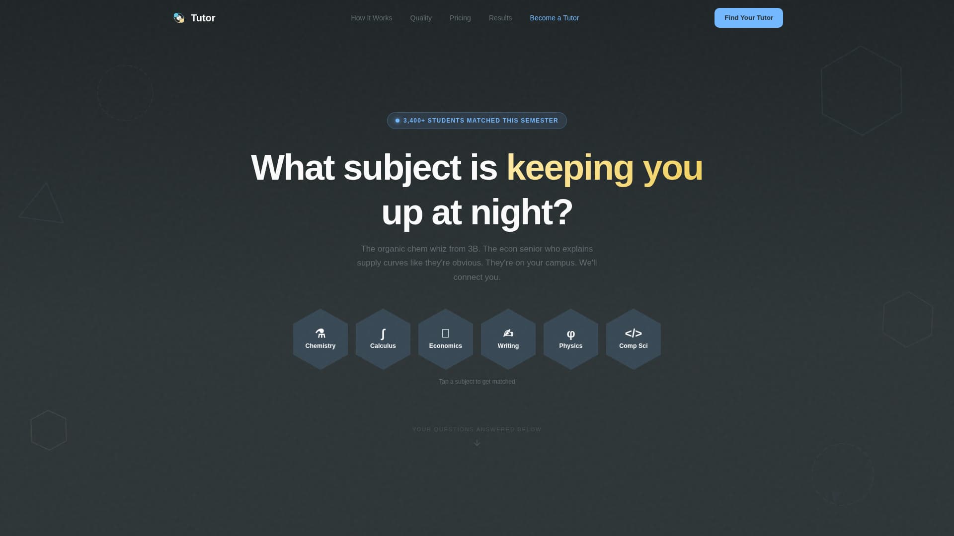 Tutoring & Coaching Center FAQ Website Template