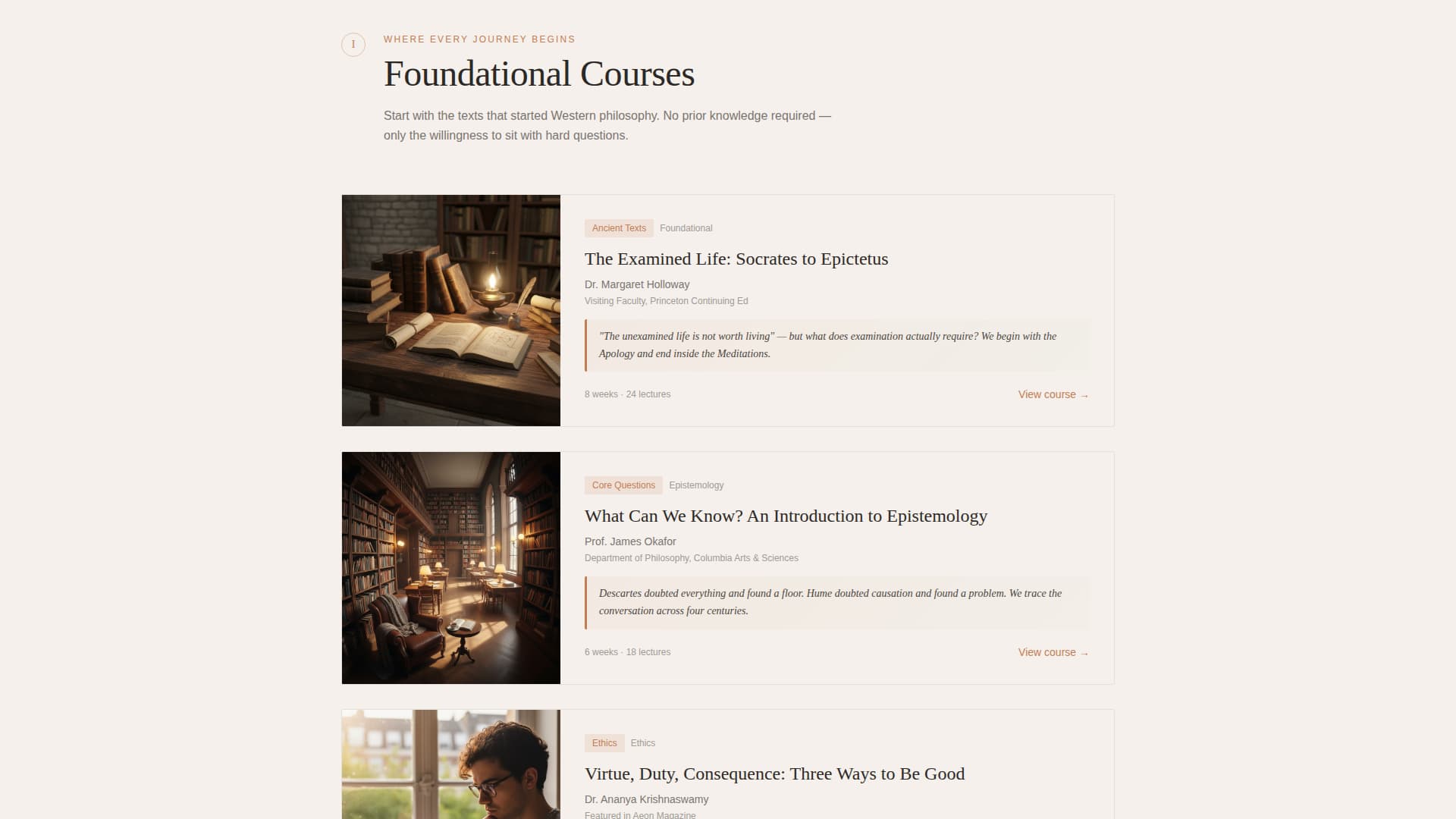 Philosophy Education Specialist Professional Website Template