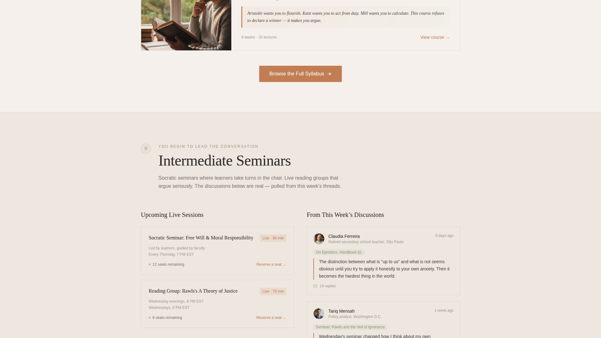Philosophy Education Specialist Professional Website Template