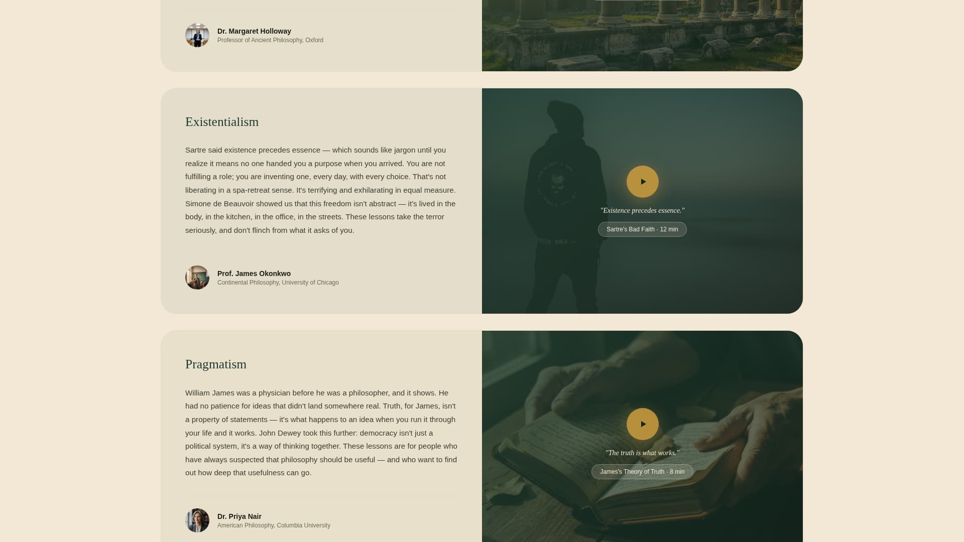 Philosophy Education Professional Website Template
