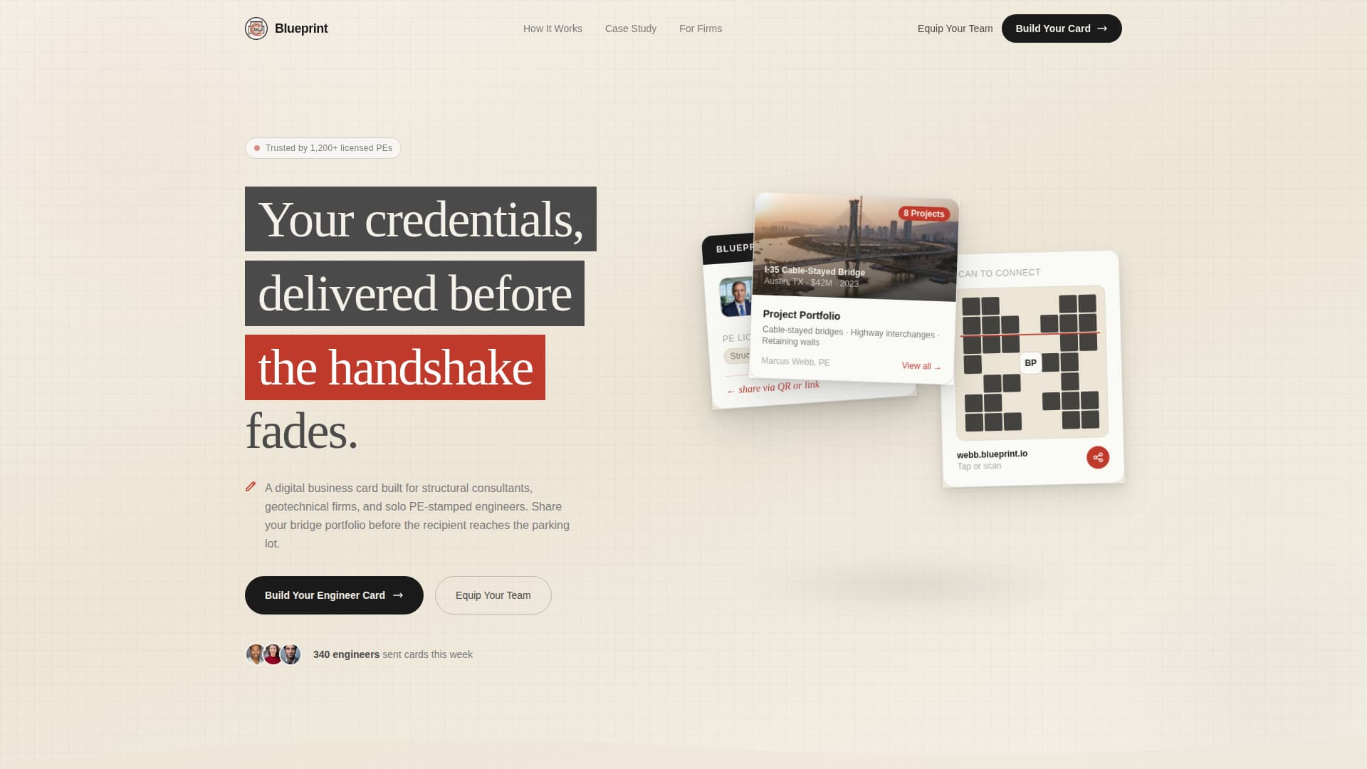 Civil Engineer Profile Specialist Portfolio Website Template
