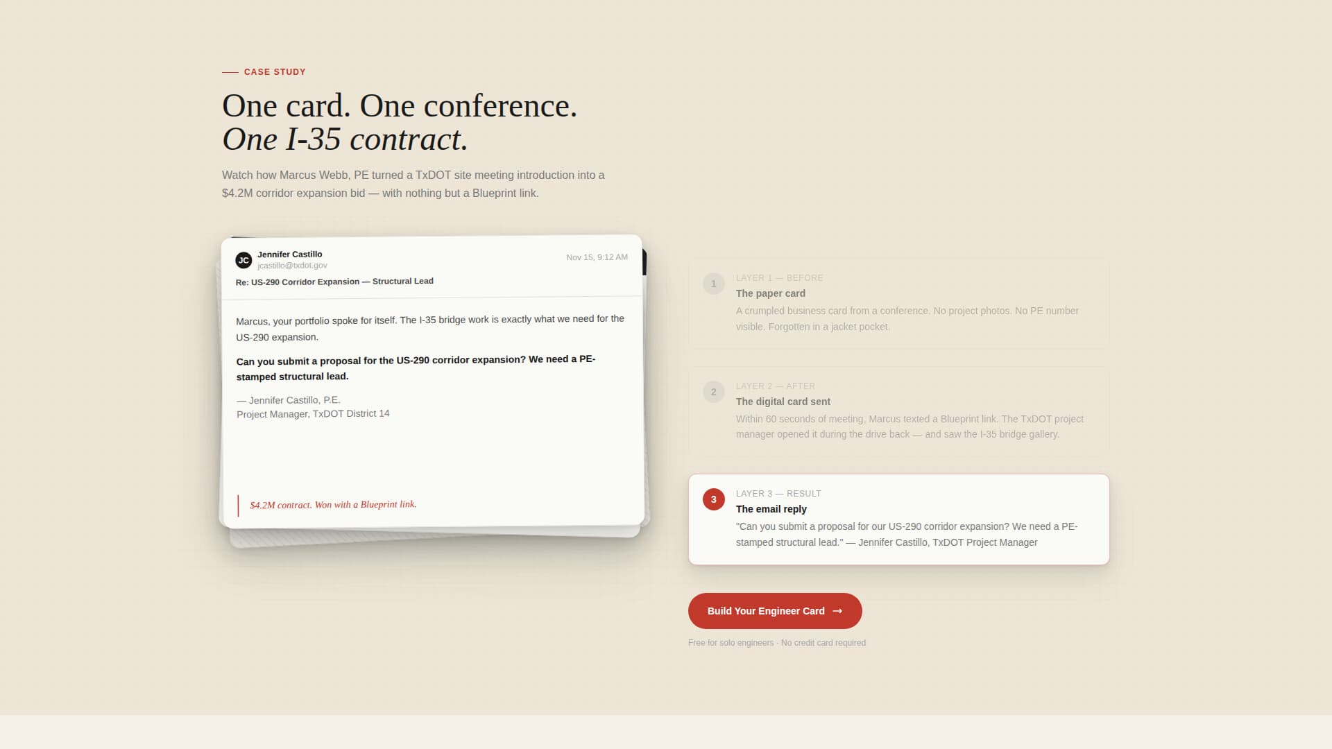 Civil Engineer Profile Specialist Portfolio Website Template