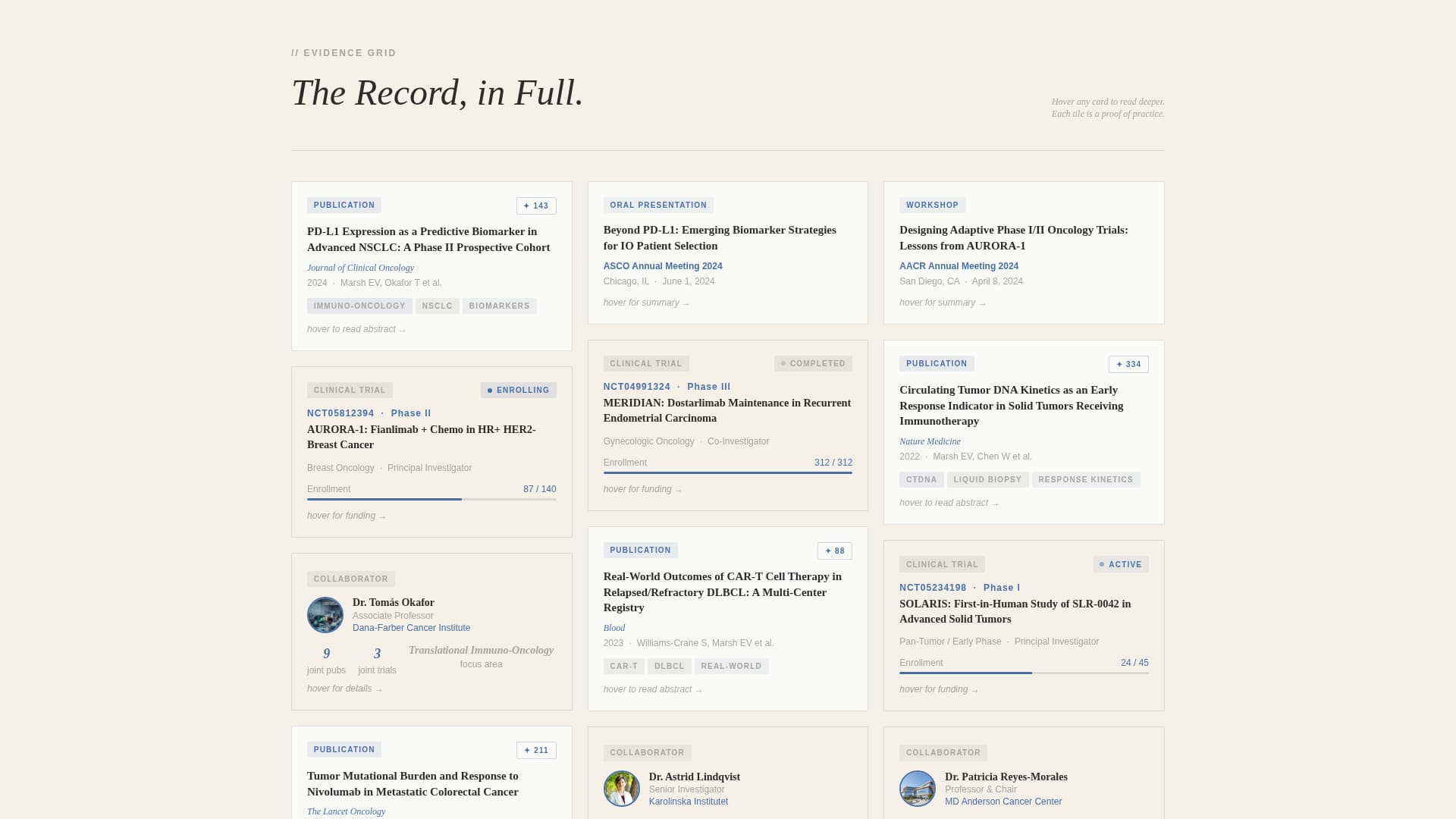 Clinical Researcher Career Advanced Professional Website Template