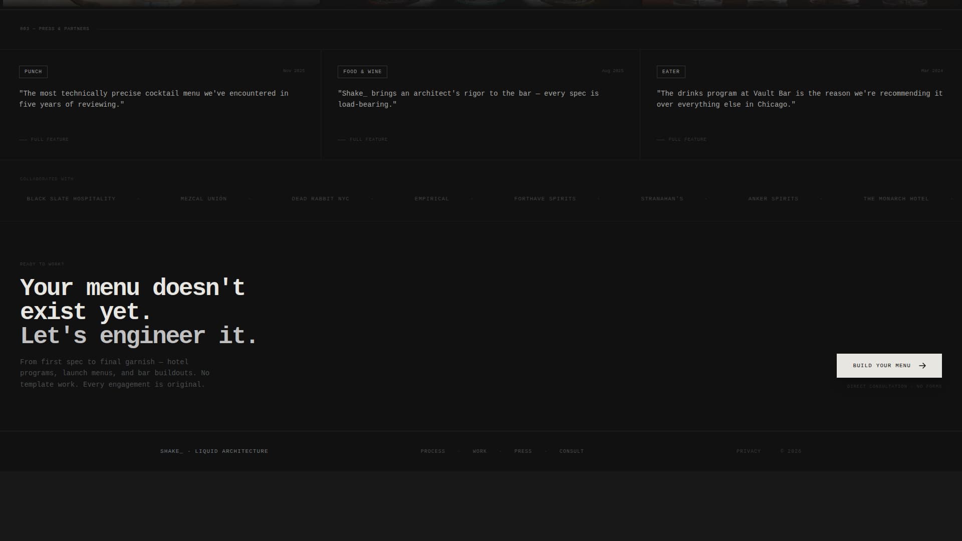 Chef & Culinary Portfolio Booking Website Template