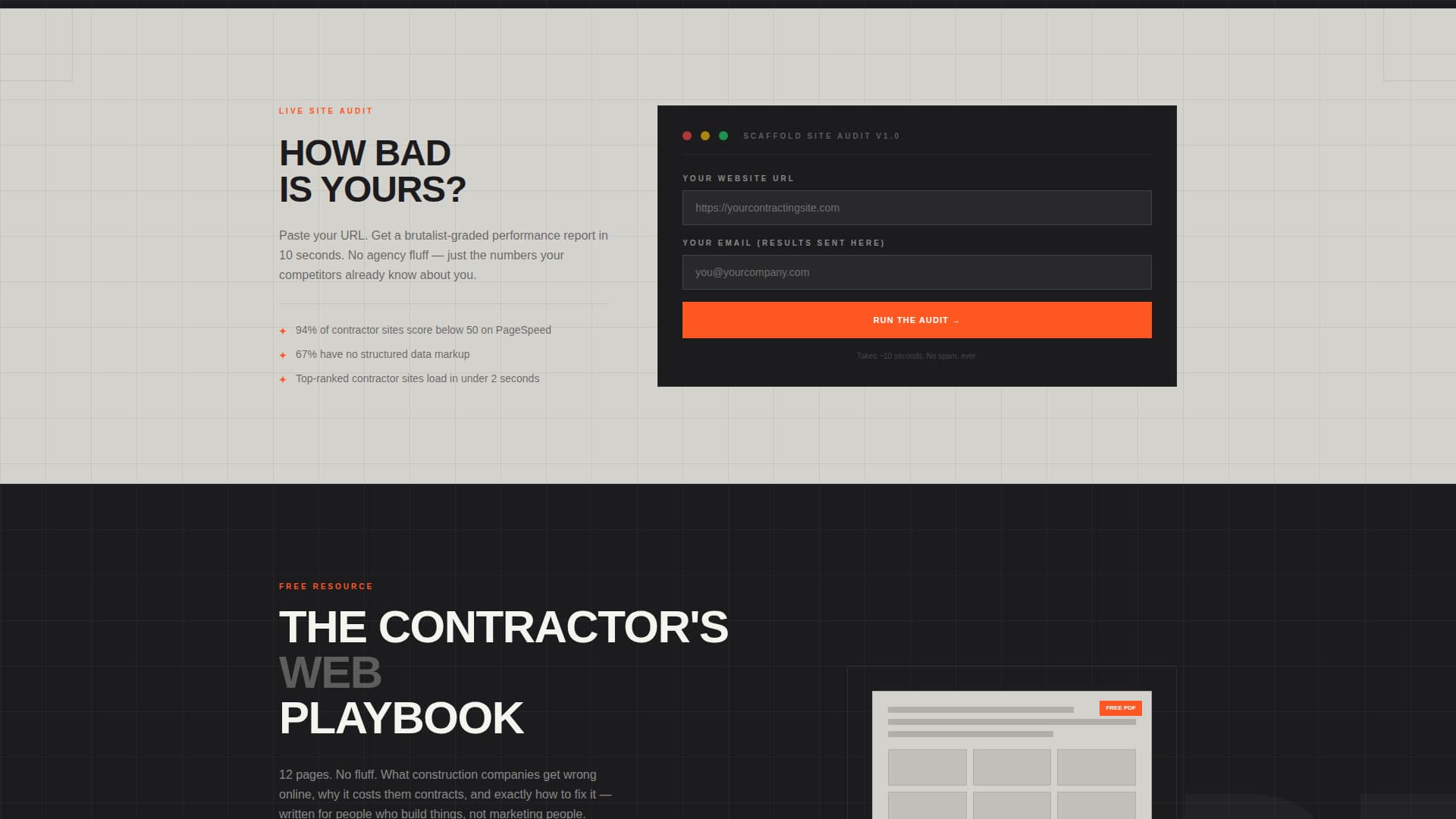 Construction Marketing & Agency Portfolio Website Template