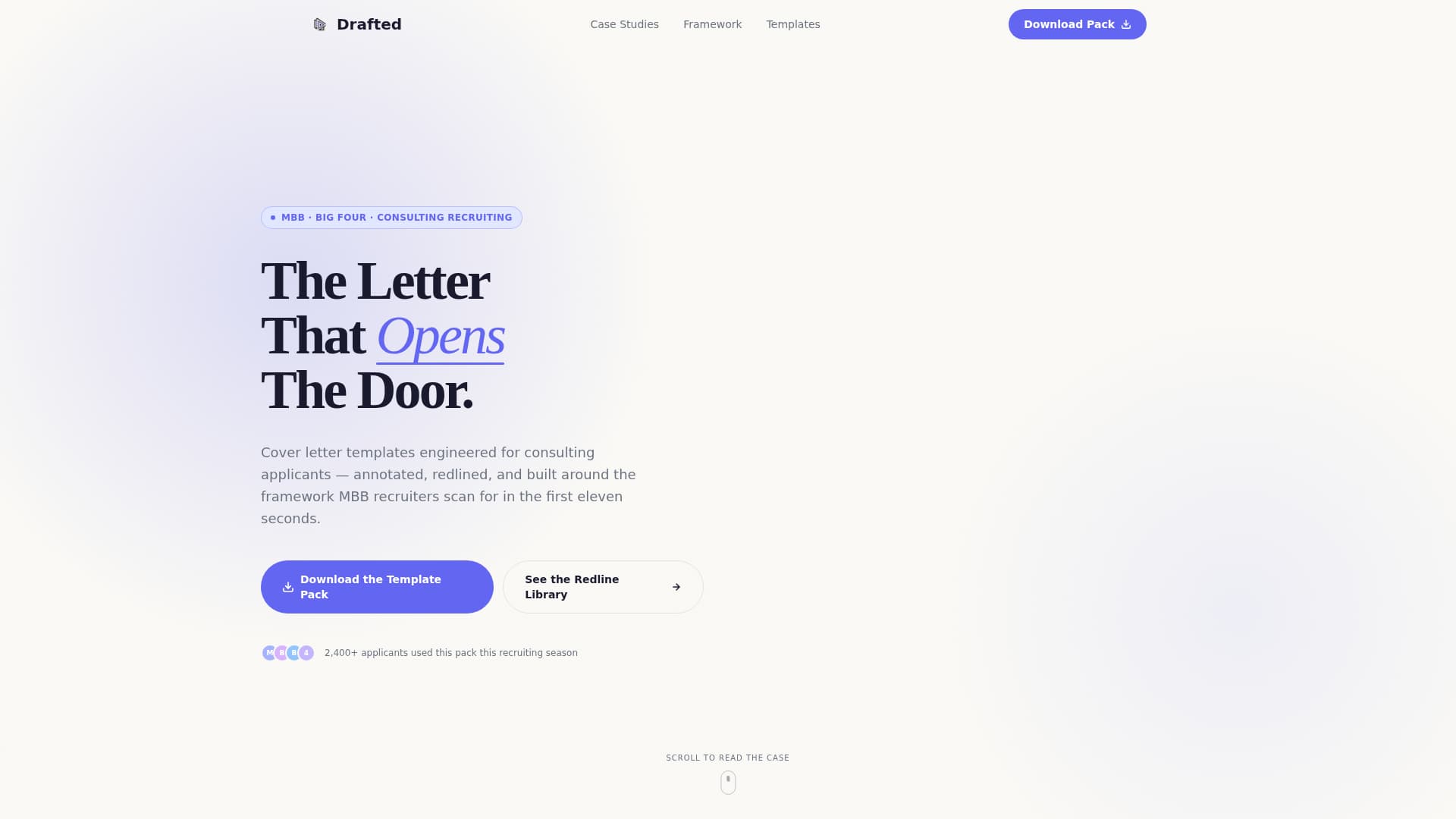 Consultant Career Advanced Portfolio Website Template